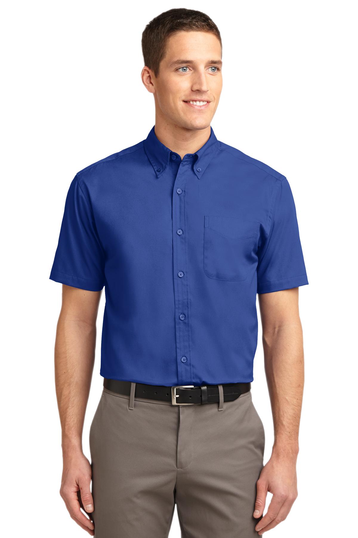 Port Authority Men's Tall Short Sleeve Easy Care Shirt TLS508 Mens Apparel Shirts & Tops