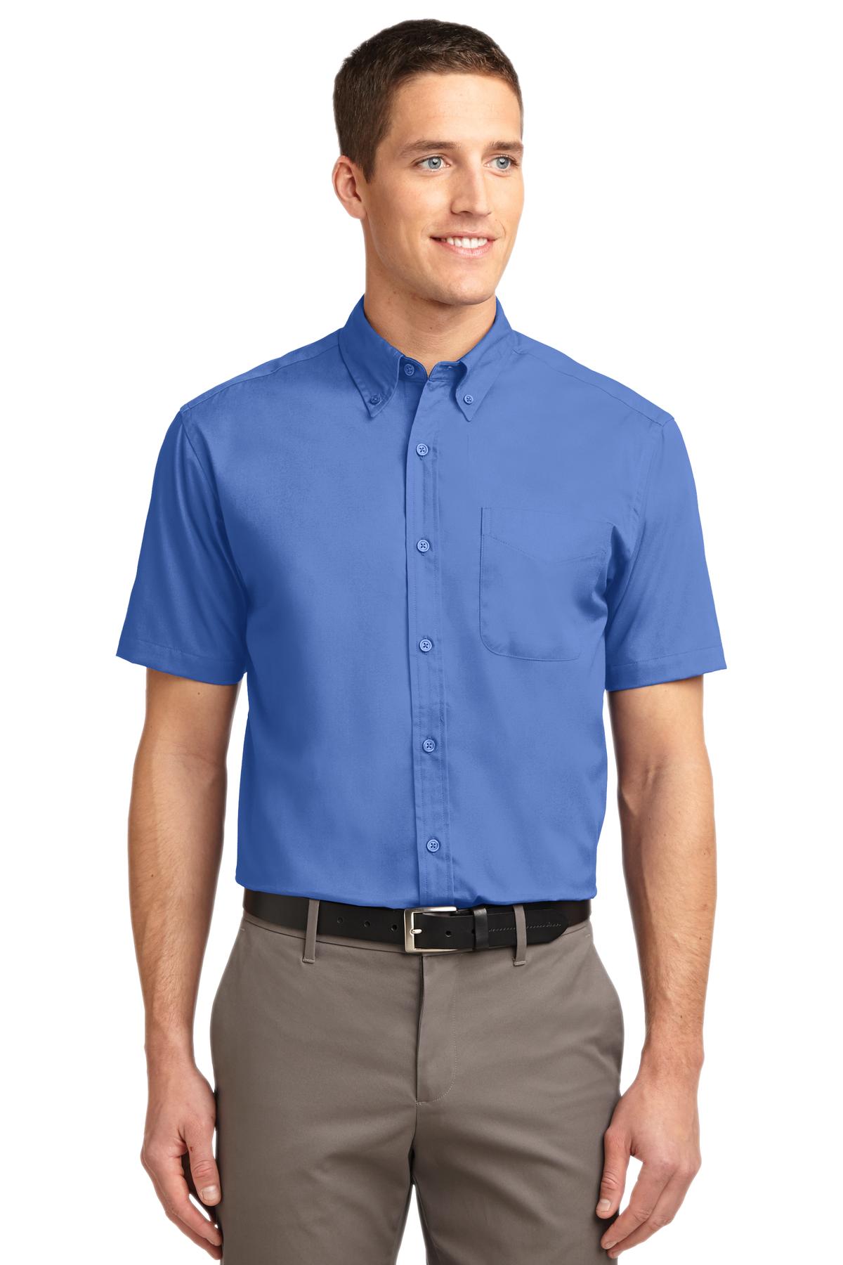 Port Authority Men's Tall Short Sleeve Easy Care Shirt TLS508 Mens Apparel Shirts & Tops