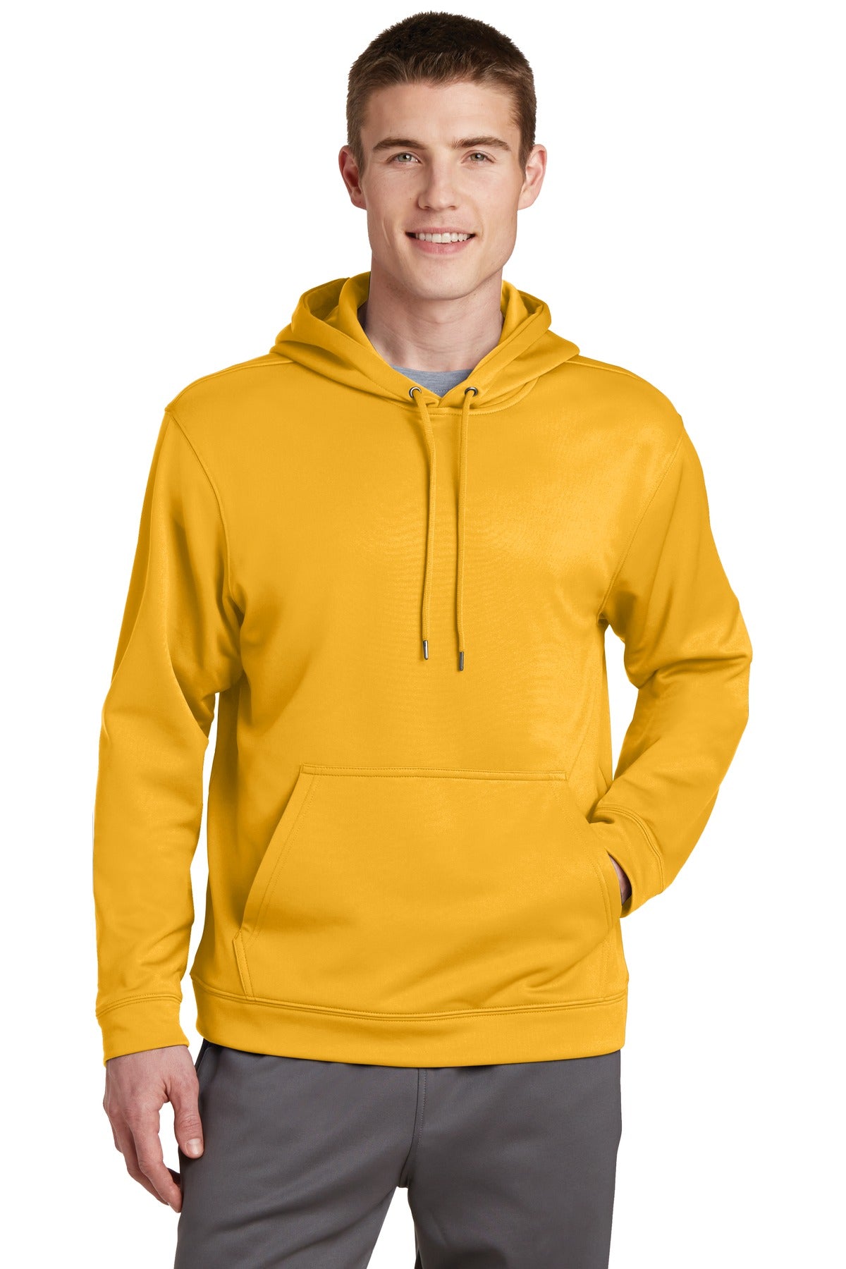 Sport-Tek Men's Sport-Wick Fleece Hooded Pullover Mens Apparel Sweatshirts & Fleece