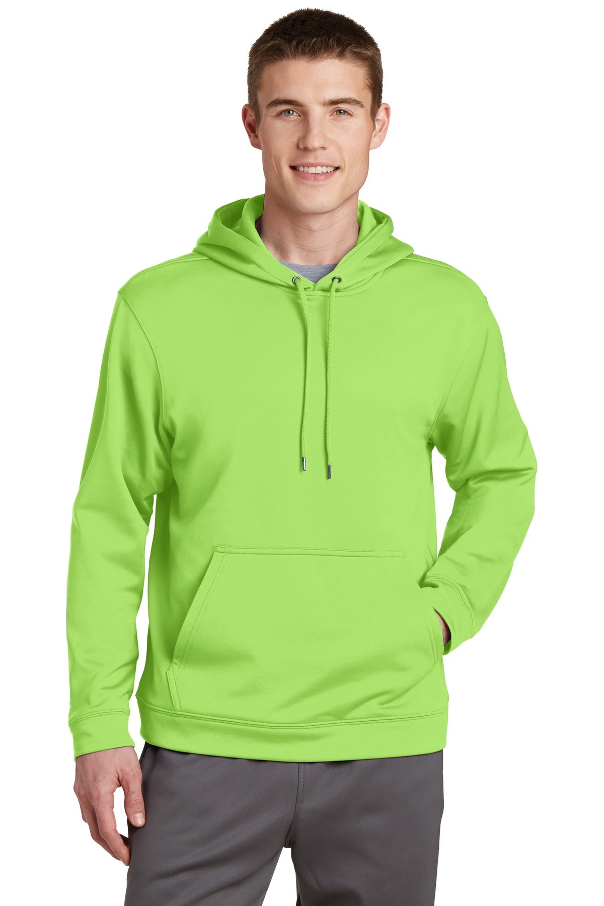 Sport-Tek Men's Sport-Wick Fleece Hooded Pullover Mens Apparel Sweatshirts & Fleece