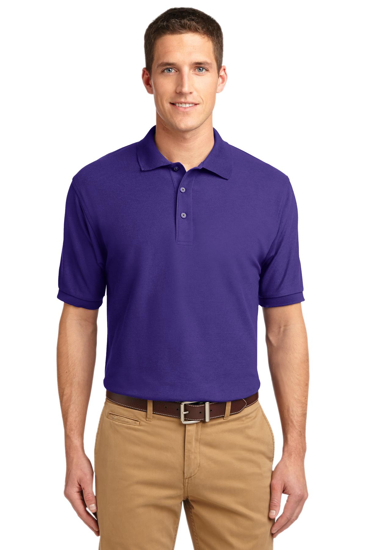 Port Authority Men's Tall Silk Touch Polo. TLK500 Mens Apparel Shirts & Tops