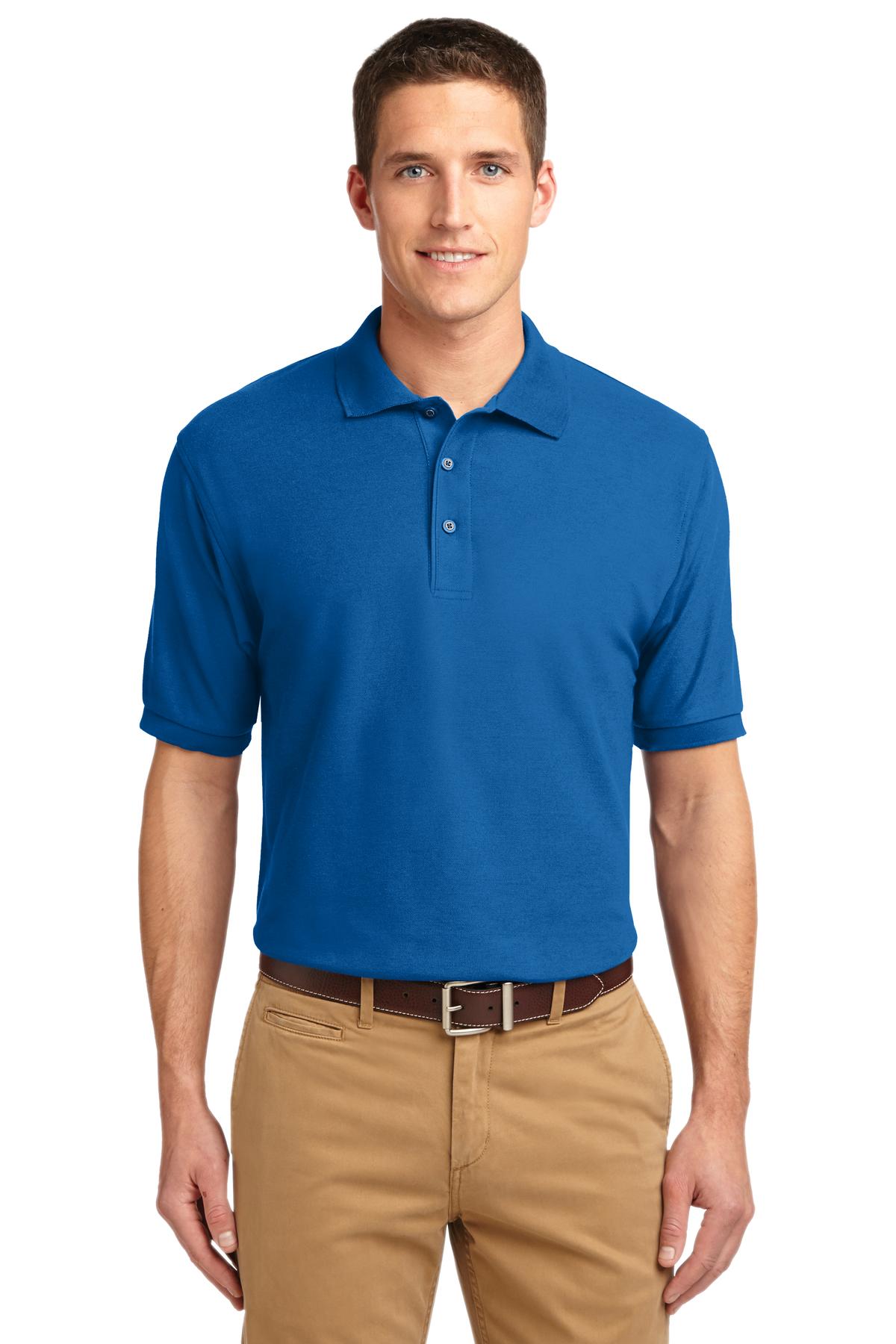 Port Authority Men's Tall Silk Touch Polo. TLK500 Mens Apparel Shirts & Tops