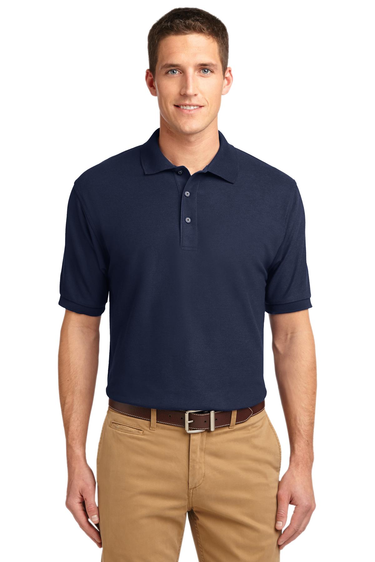 Port Authority Men's Tall Silk Touch Polo. TLK500 Mens Apparel Shirts & Tops