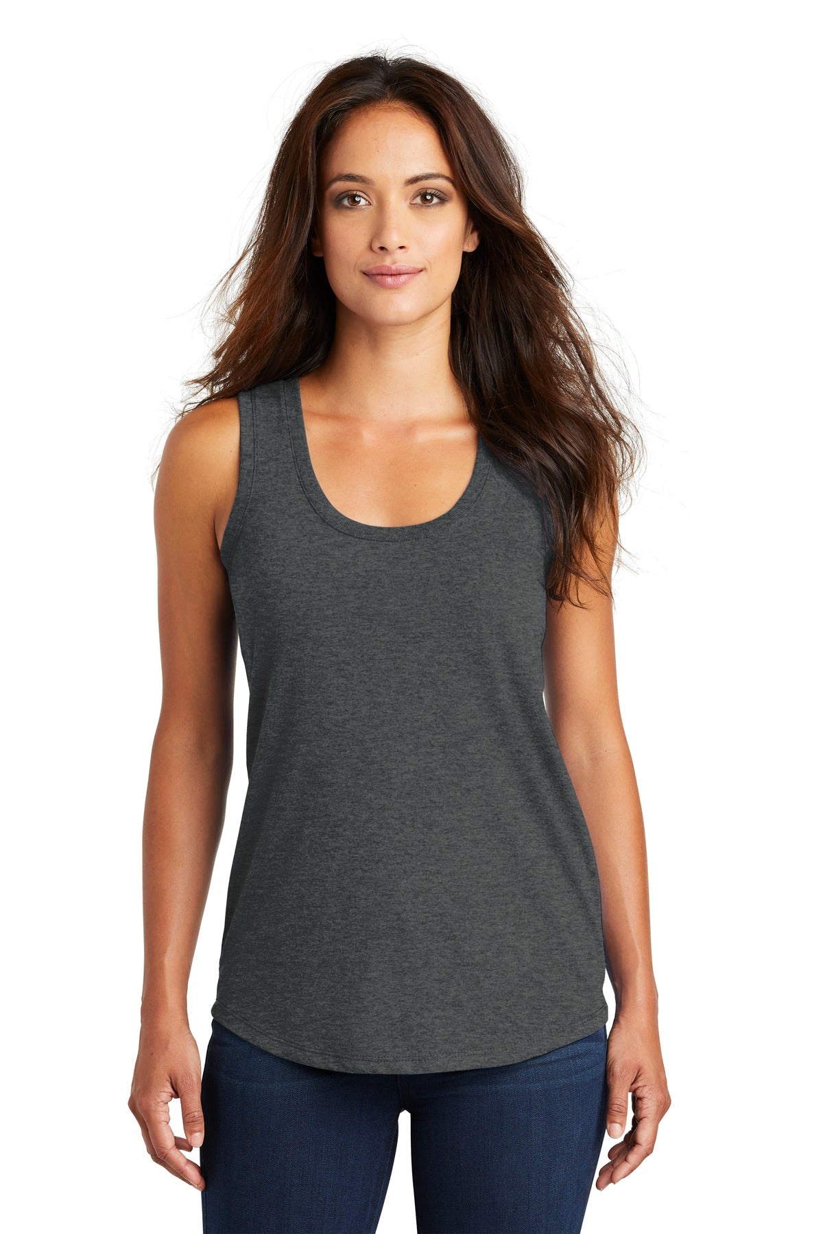 District Women's Perfect Tri Racerback Tank. DM138L 1of2 Womens Apparel Shirts & Tops