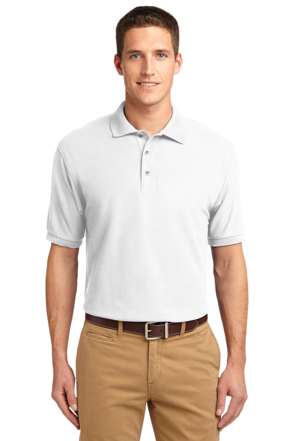 Port Authority Men's Tall Silk Touch Polo. TLK500 Mens Apparel Shirts & Tops