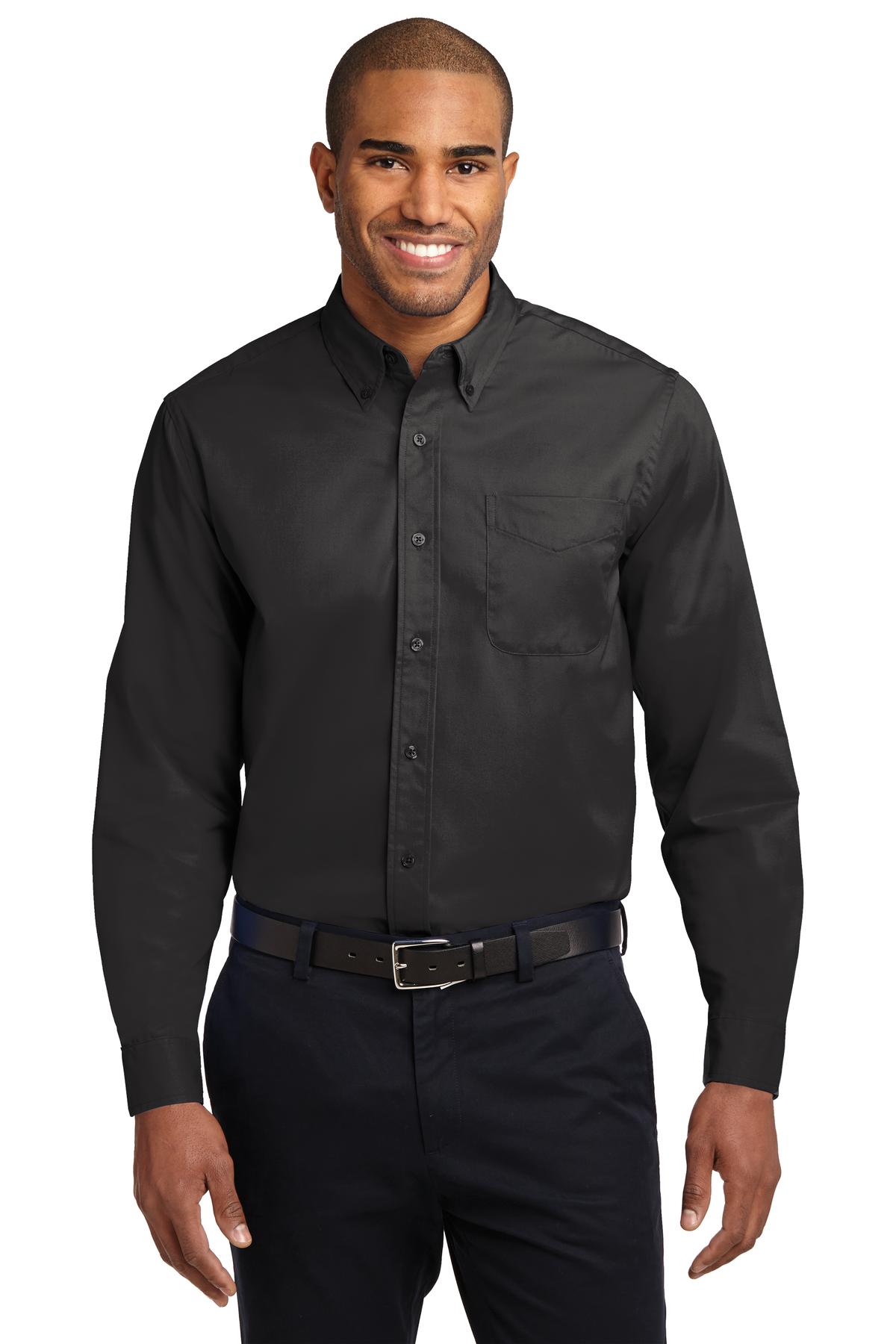 Port Authority Men's Extended Size Long Sleeve Easy Care Shirt S608ES 1of2 Mens Apparel Shirts & Tops