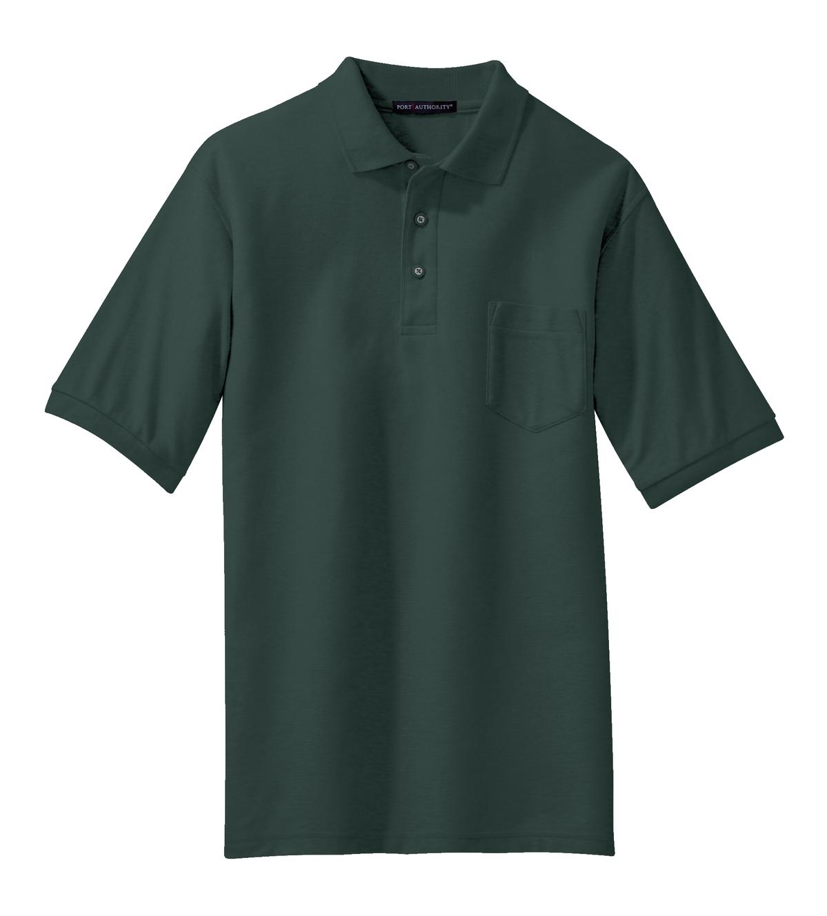 Port Authority Men's Silk Touch Polo with Pocket. K500P Mens Apparel Shirts & Tops