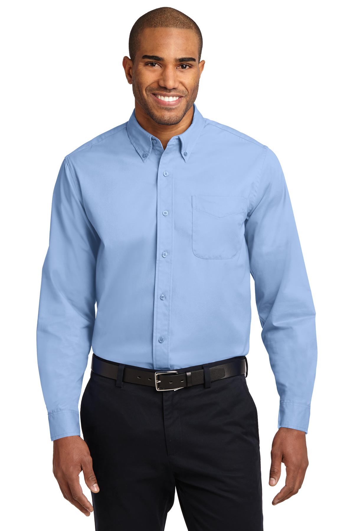 Port Authority Men's Extended Size Long Sleeve Easy Care Shirt S608ES 1of2 Mens Apparel Shirts & Tops