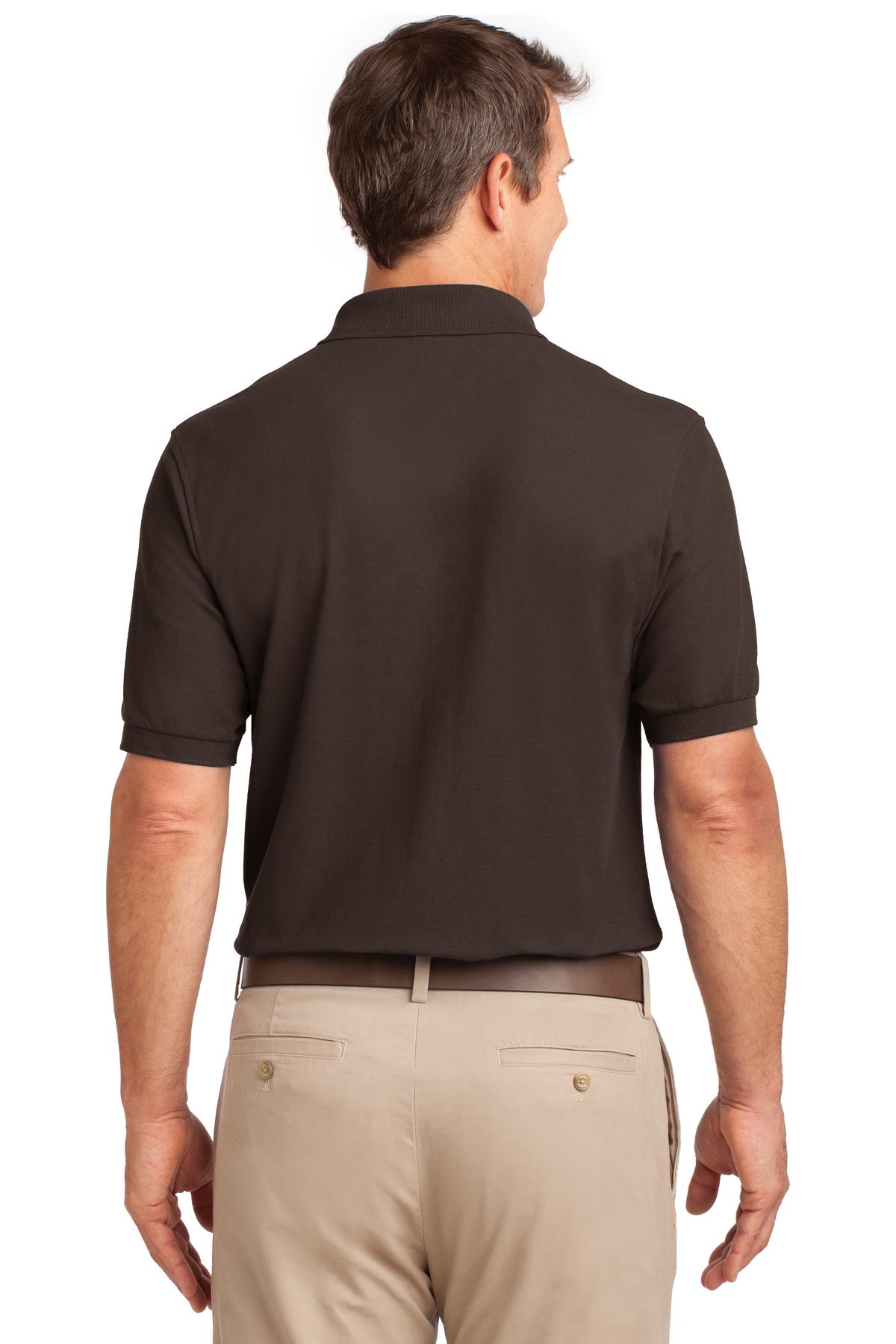 Port Authority Men's Silk Touch Polo with Pocket. K500P Mens Apparel Shirts & Tops