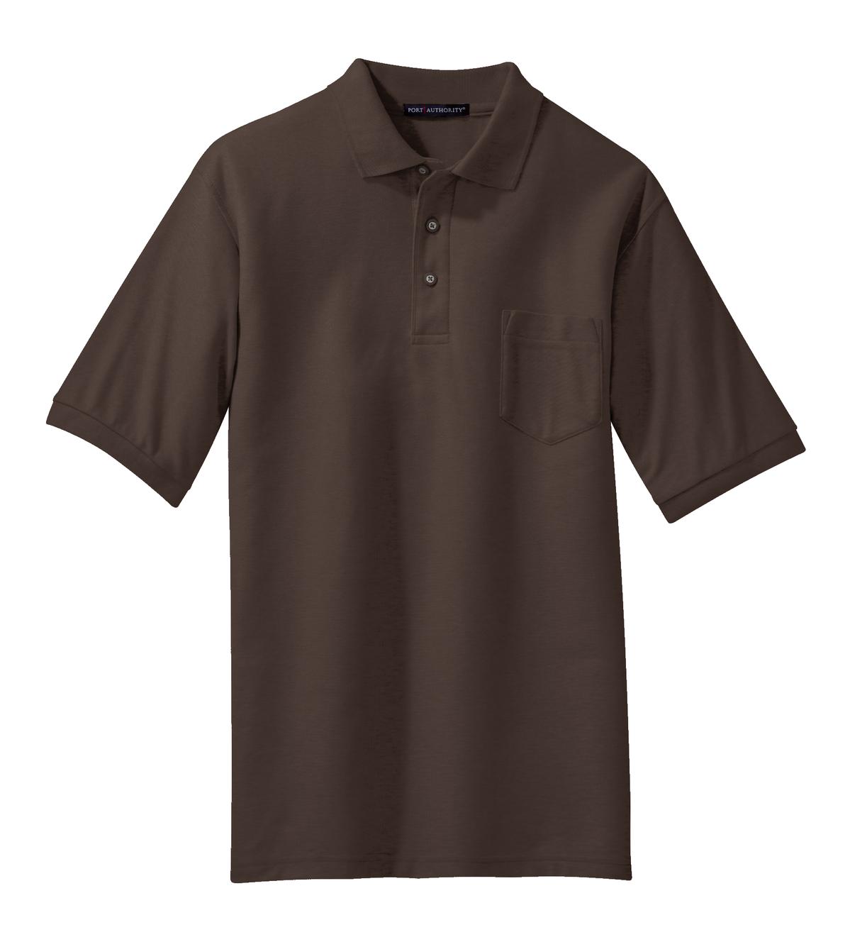 Port Authority Men's Silk Touch Polo with Pocket. K500P Mens Apparel Shirts & Tops