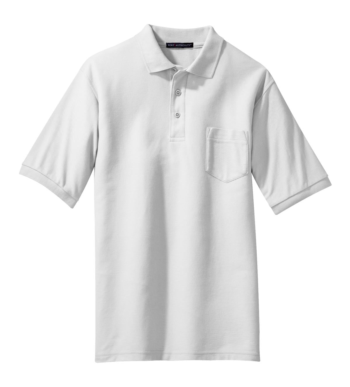 Port Authority Men's Silk Touch Polo with Pocket. K500P Mens Apparel Shirts & Tops