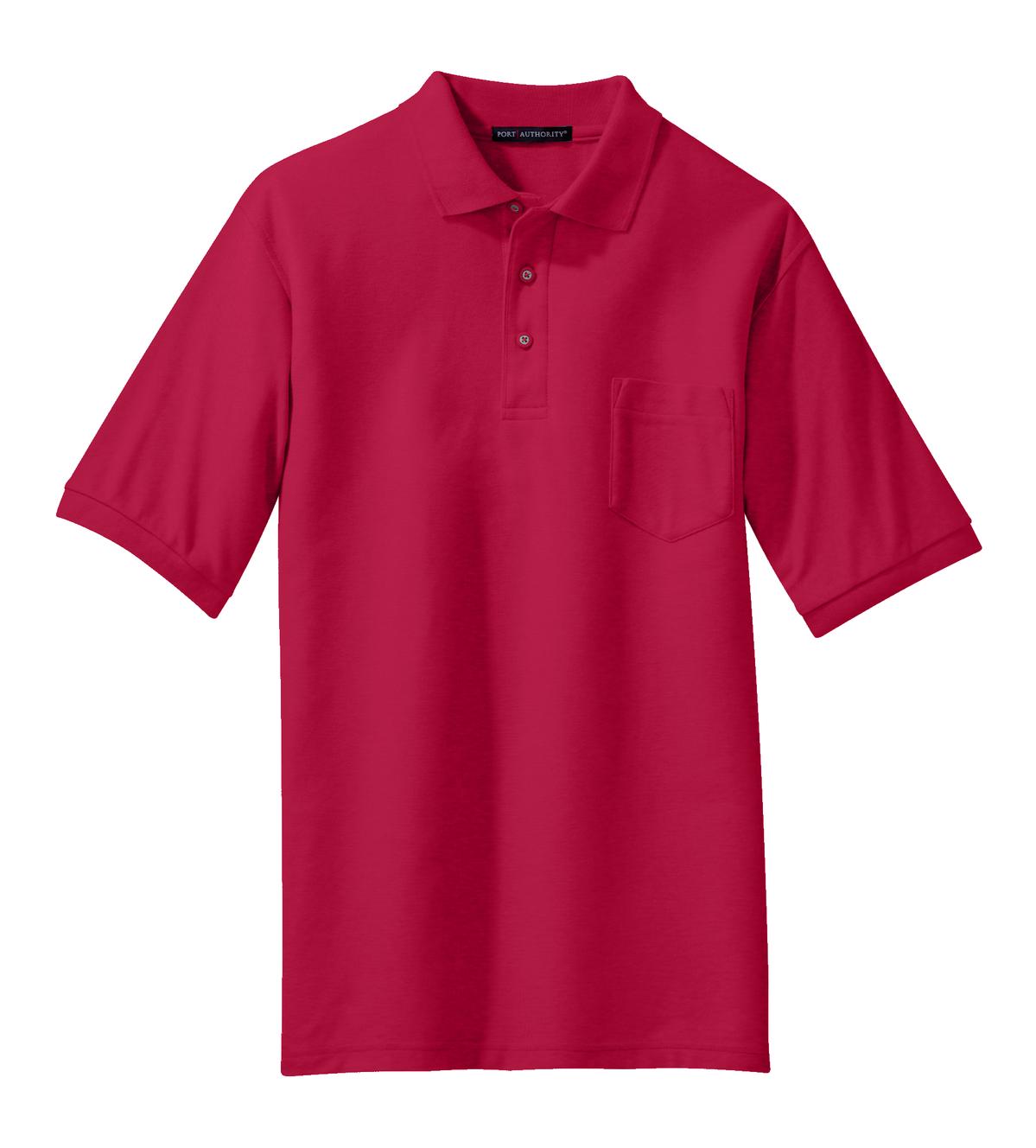 Port Authority Men's Silk Touch Polo with Pocket. K500P Mens Apparel Shirts & Tops