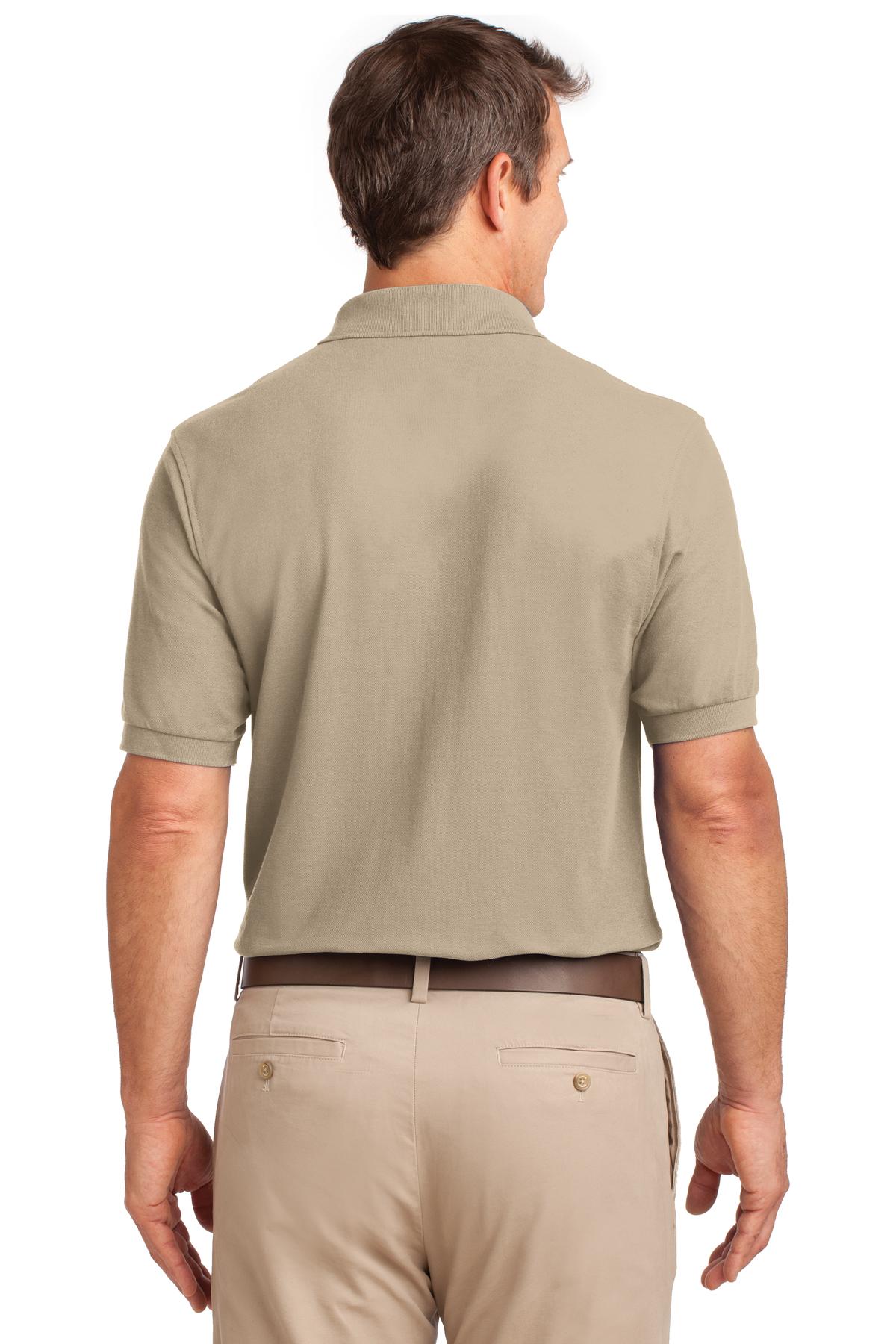 Port Authority Men's Silk Touch Polo with Pocket. K500P Mens Apparel Shirts & Tops
