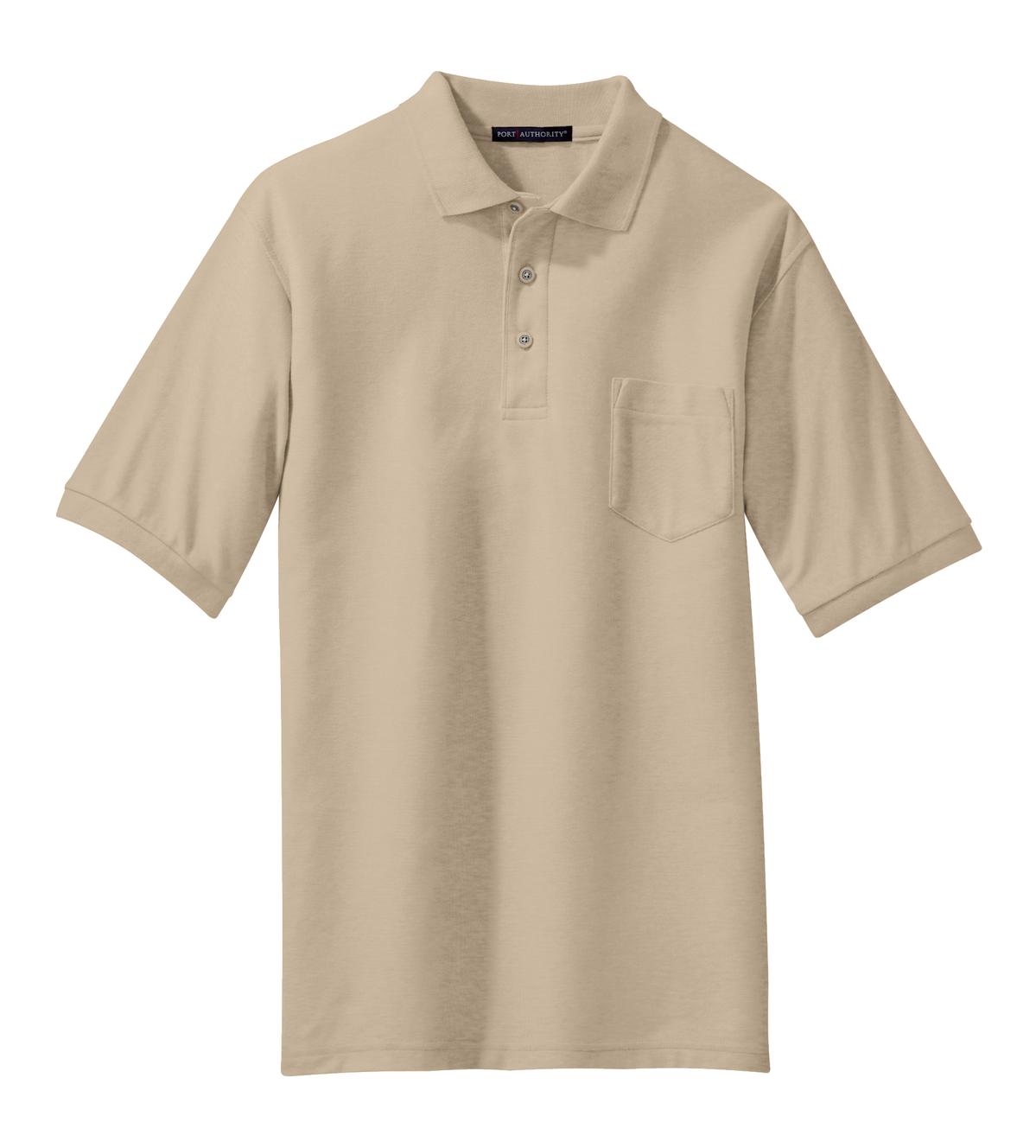 Port Authority Men's Silk Touch Polo with Pocket. K500P Mens Apparel Shirts & Tops