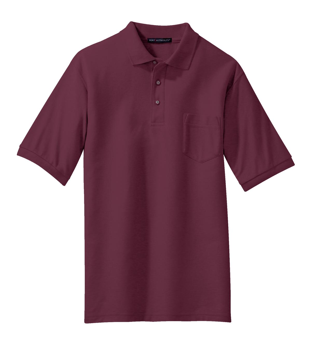 Port Authority Men's Silk Touch Polo with Pocket. K500P Mens Apparel Shirts & Tops