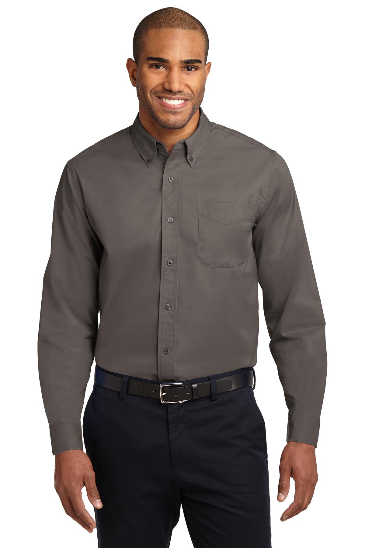 Port Authority Men's Extended Size Long Sleeve Easy Care Shirt S608ES Mens Apparel Shirts & Tops