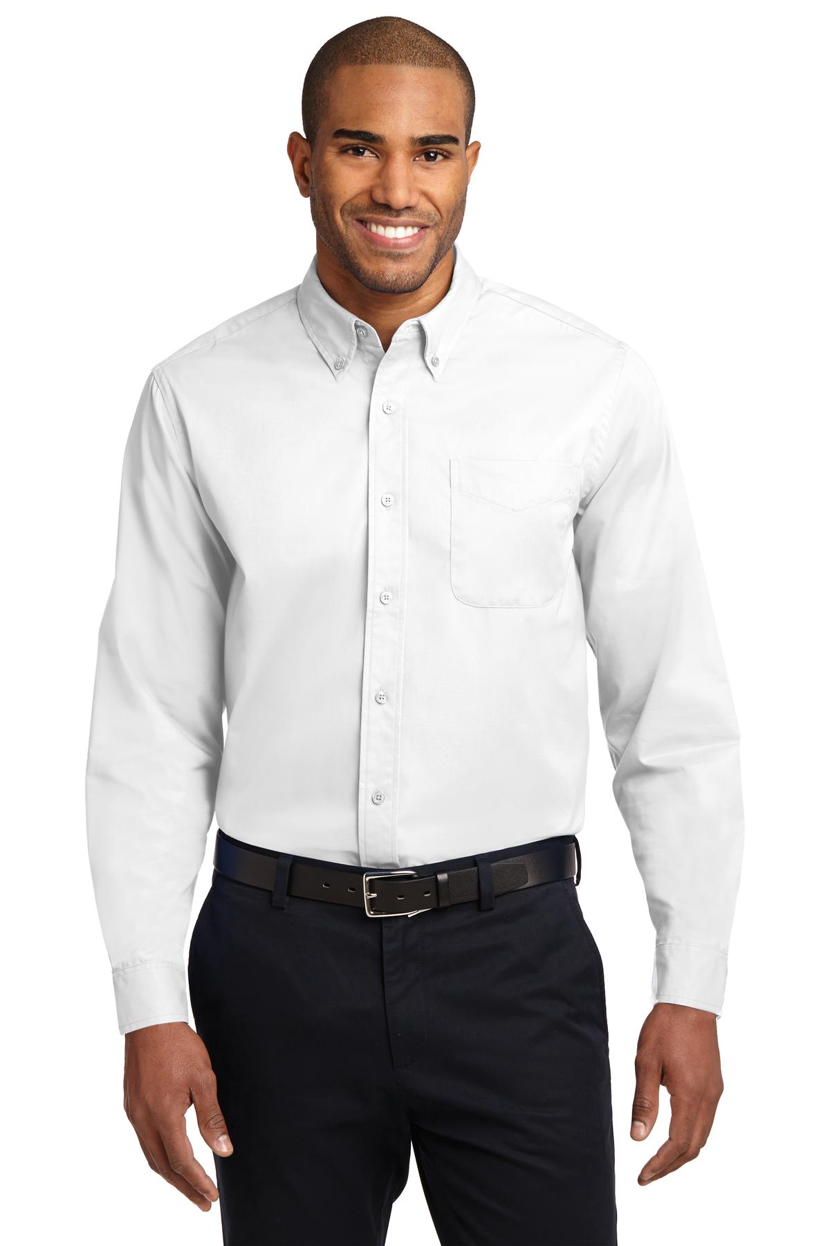 Port Authority Men's Extended Size Long Sleeve Easy Care Shirt S608ES Mens Apparel Shirts & Tops