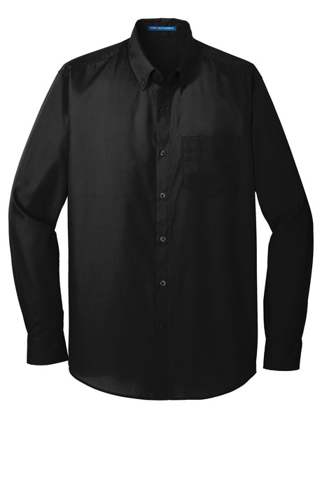 Port Authority Men's Long Sleeve Carefree Poplin Shirt. W100 Mens Apparel Shirts & Tops