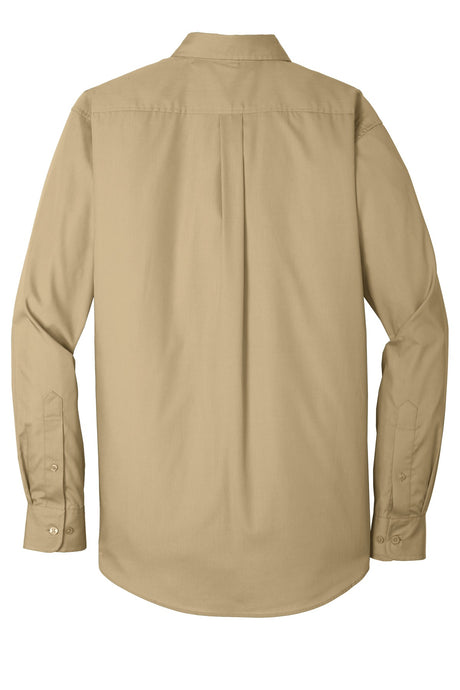 Port Authority Men's Long Sleeve Carefree Poplin Shirt. W100 Mens Apparel Shirts & Tops