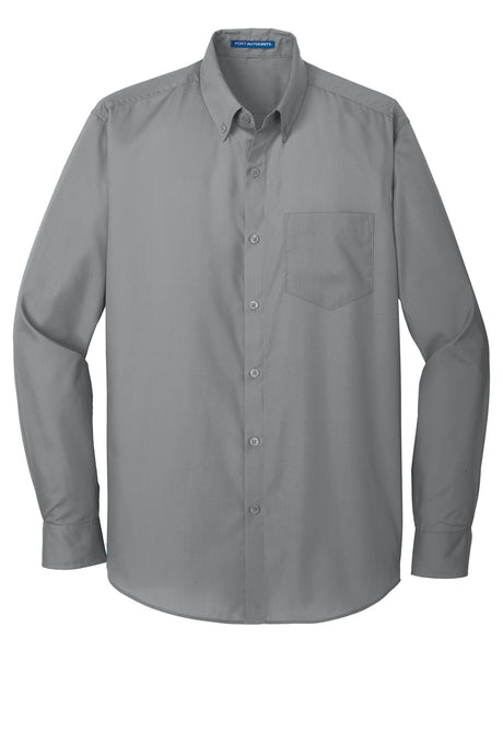 Port Authority Men's Long Sleeve Carefree Poplin Shirt. W100 Mens Apparel Shirts & Tops