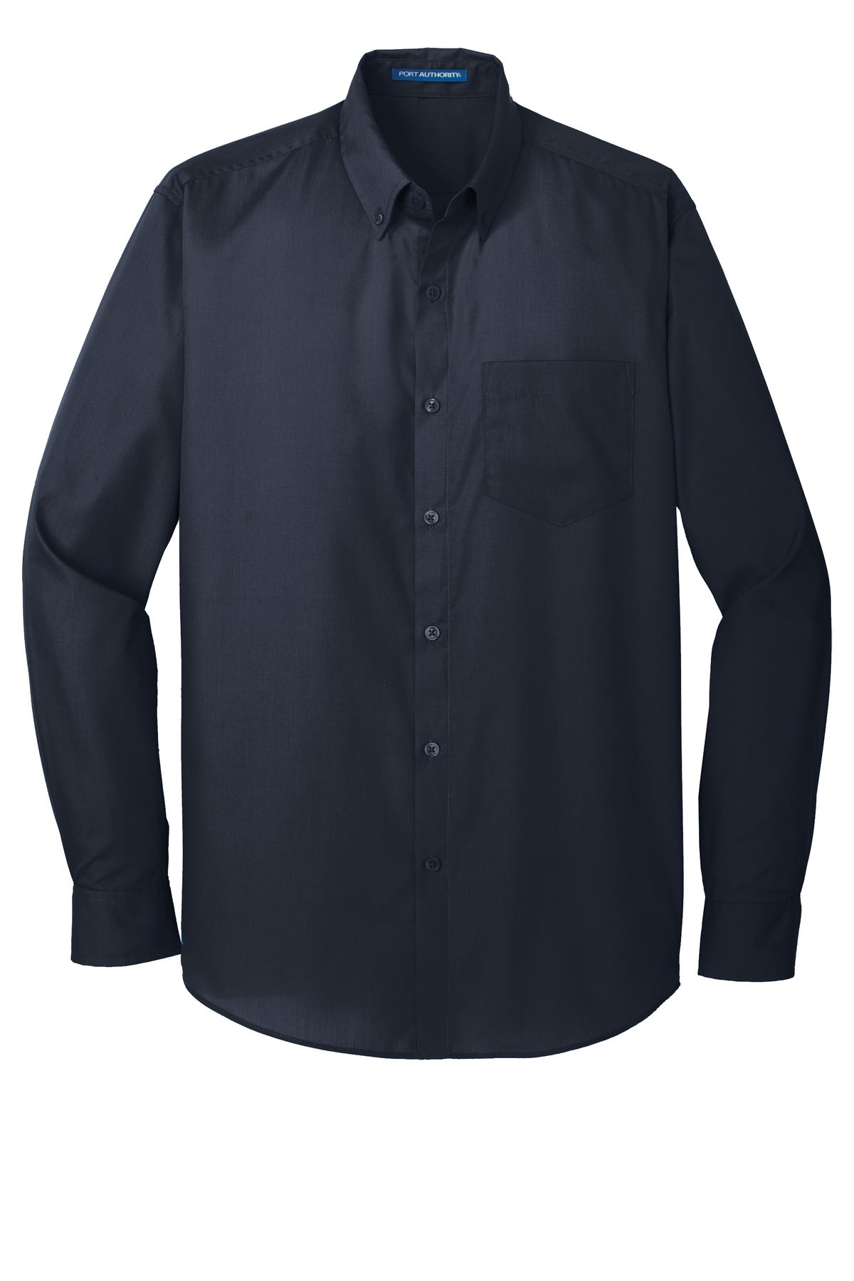 Port Authority Men's Long Sleeve Carefree Poplin Shirt. W100 Mens Apparel Shirts & Tops