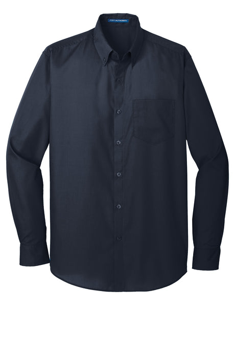 Port Authority Men's Long Sleeve Carefree Poplin Shirt. W100 Mens Apparel Shirts & Tops