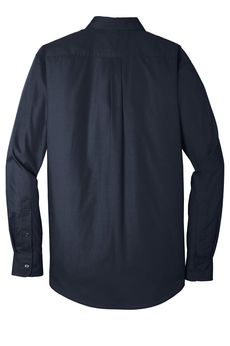 Port Authority Men's Long Sleeve Carefree Poplin Shirt. W100 Mens Apparel Shirts & Tops