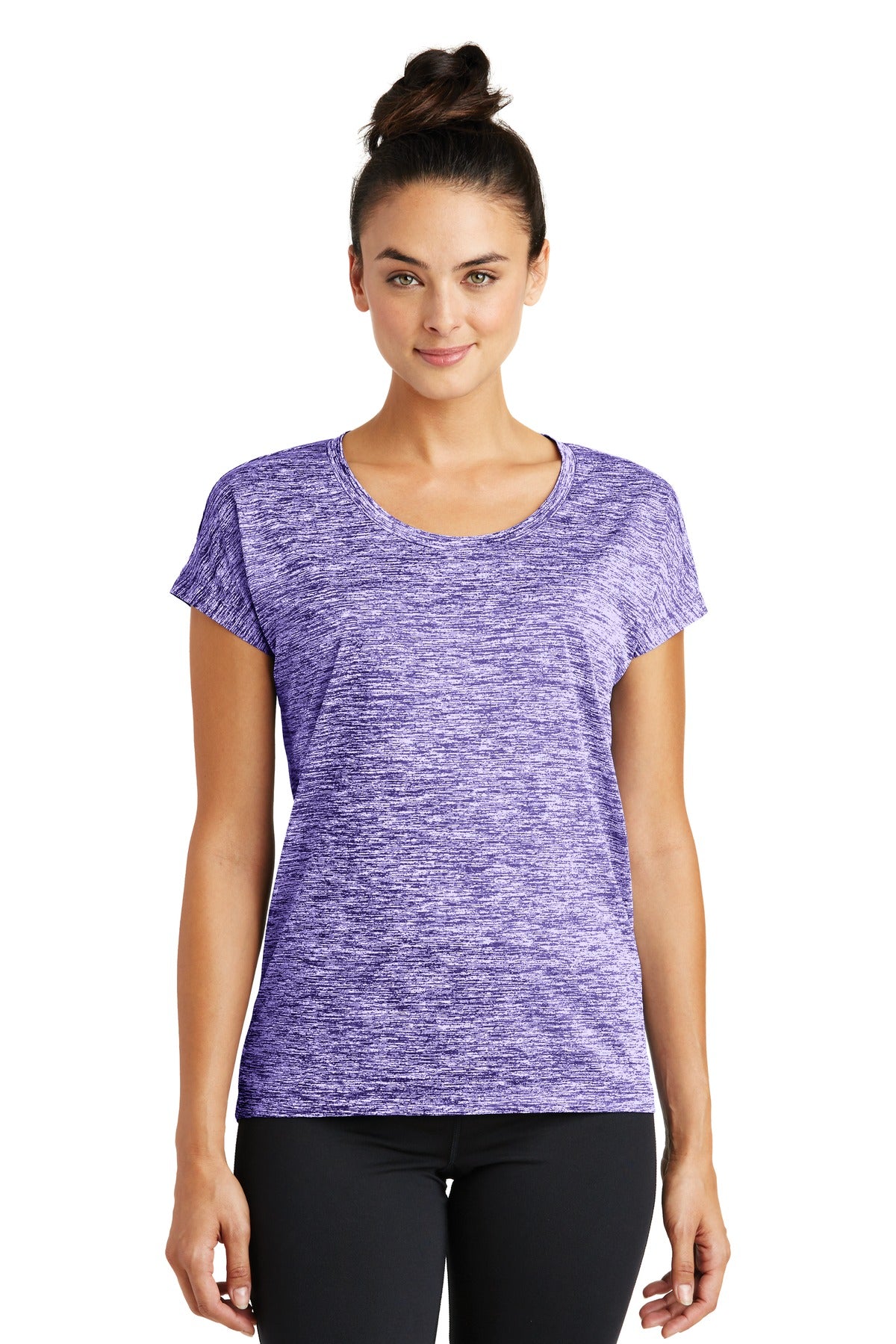 Sport-Tek Women's PosiCharge Electric Heather Sporty Tee LST390 Womens Apparel Shirts & Tops