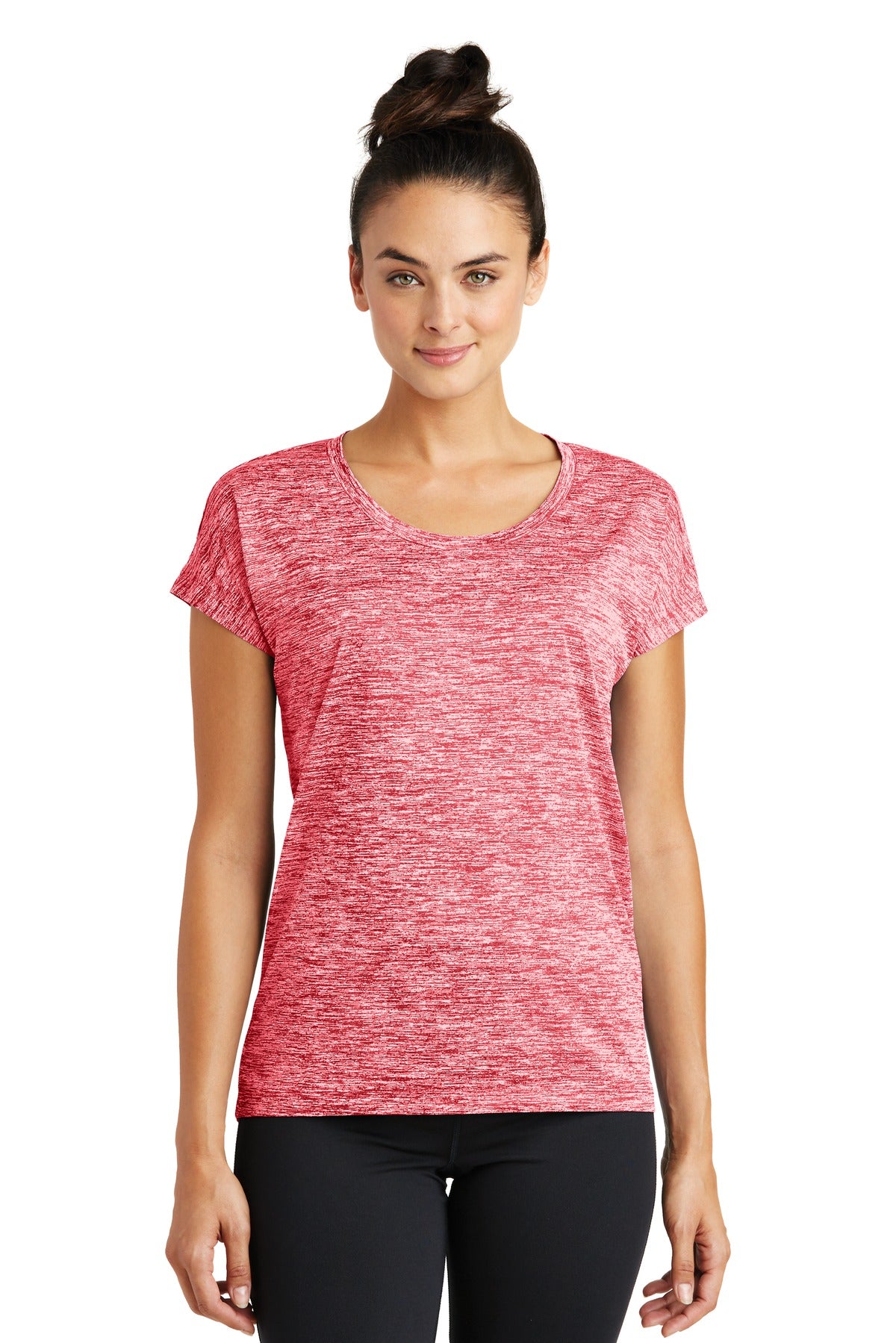 Sport-Tek Women's PosiCharge Electric Heather Sporty Tee LST390 Womens Apparel Shirts & Tops