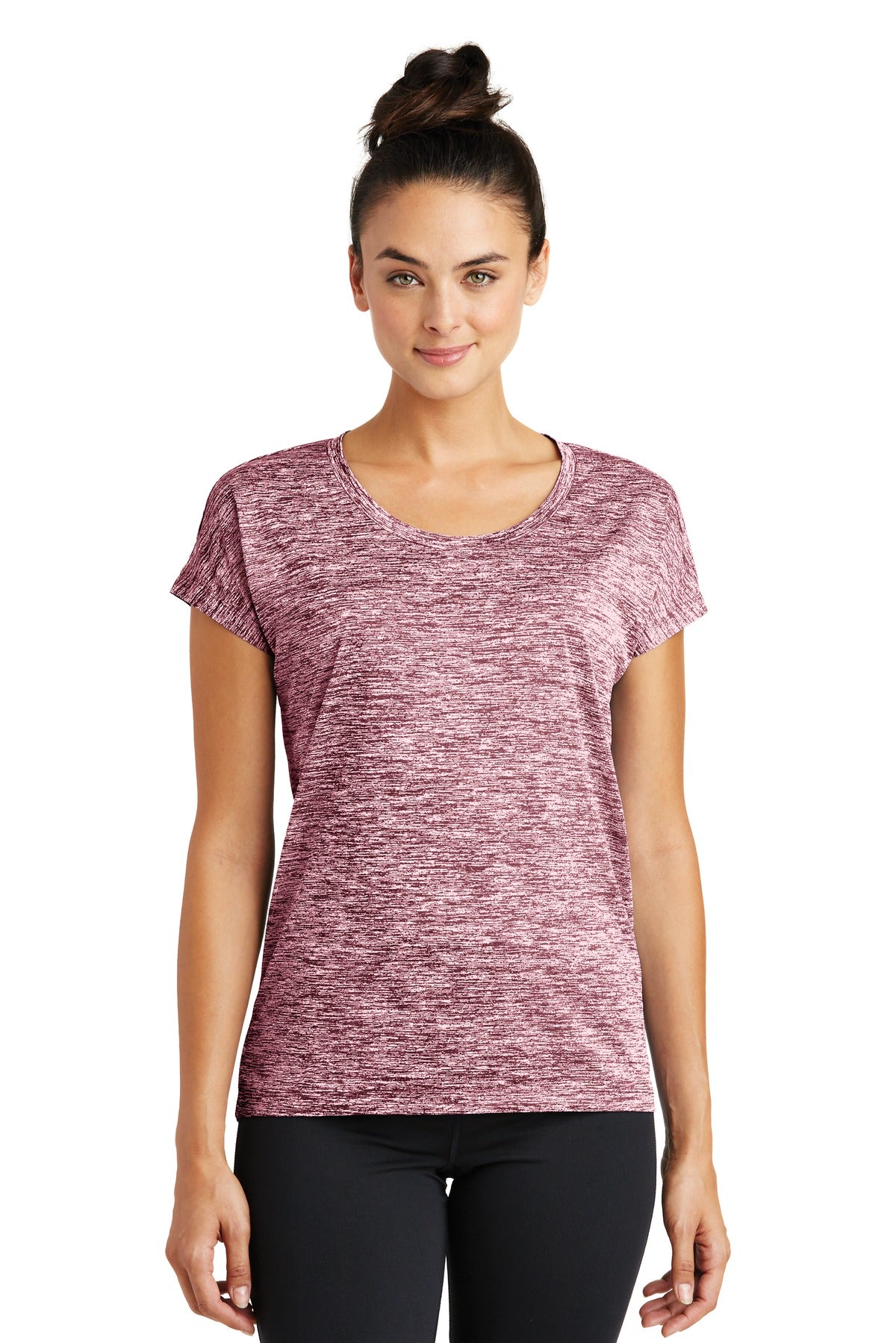 Sport-Tek Women's PosiCharge Electric Heather Sporty Tee LST390 Womens Apparel Shirts & Tops