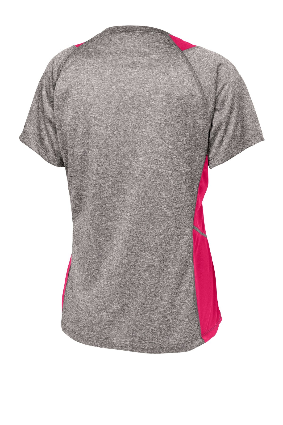 Sport-Tek Women's Heather Colorblock Contender V-Neck Tee LST361 Womens Apparel Shirts & Tops