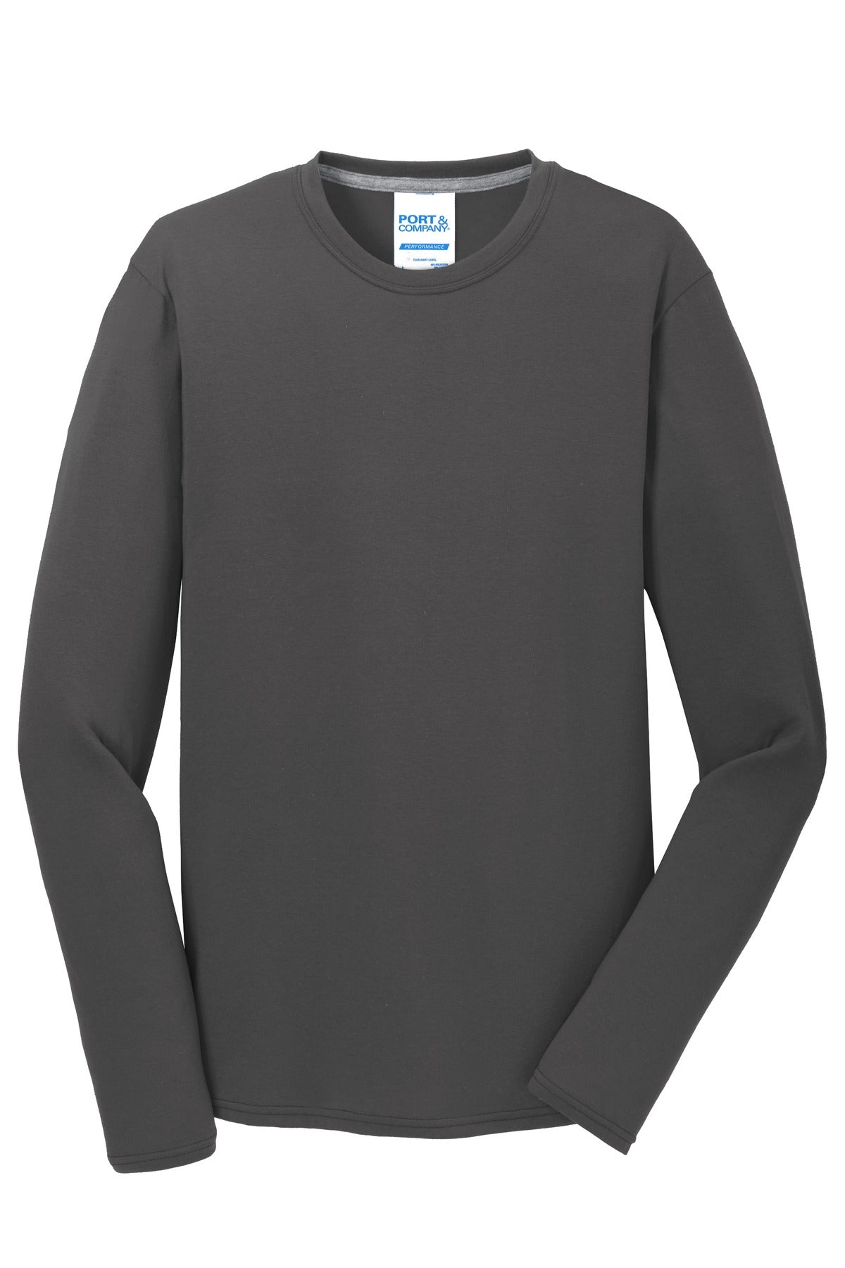 Port & Company - Men's Long Sleeve Performance Blend Tee Mens Apparel Shirts & Tops