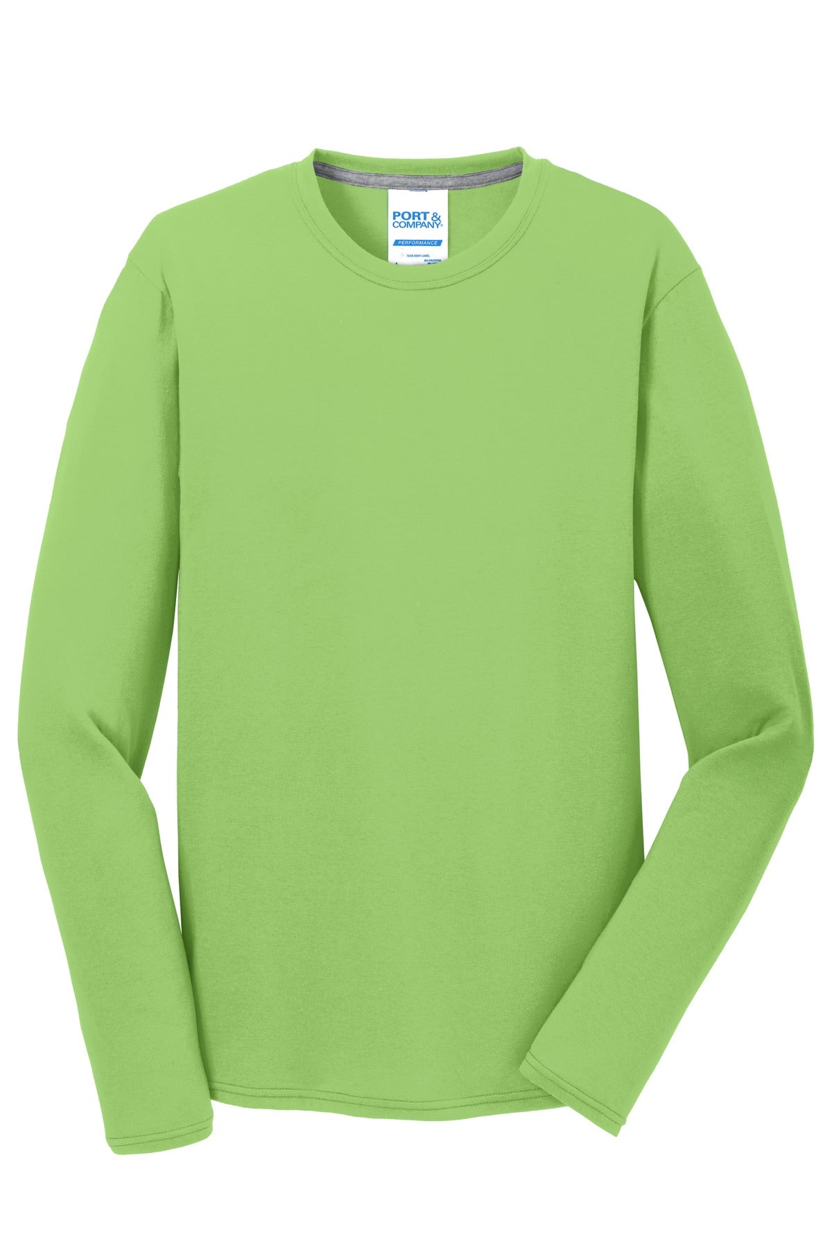 Port & Company - Men's Long Sleeve Performance Blend Tee Mens Apparel Shirts & Tops