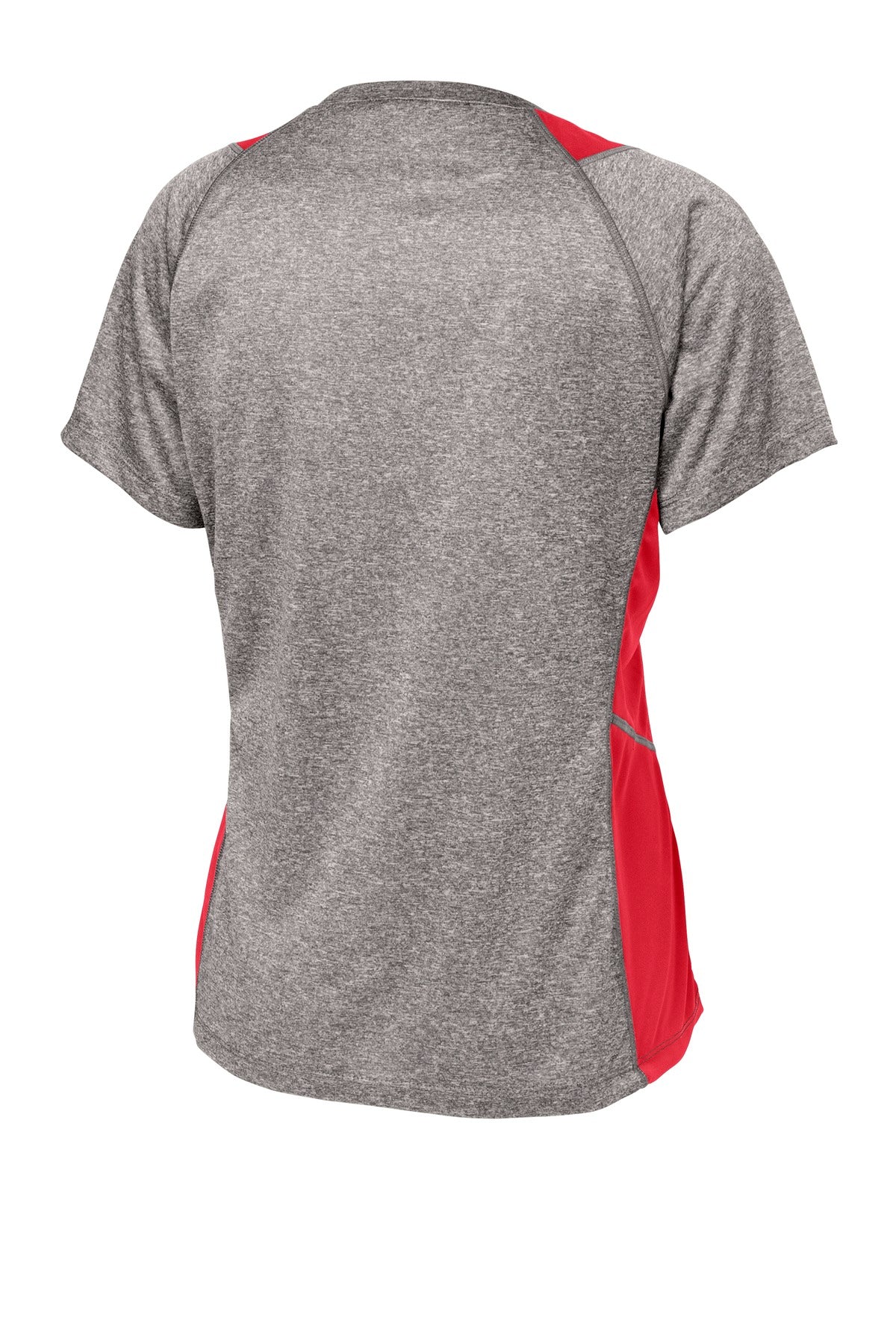 Sport-Tek Women's Heather Colorblock Contender V-Neck Tee LST361 Womens Apparel Shirts & Tops