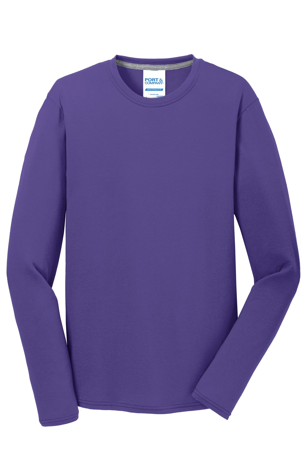Port & Company - Men's Long Sleeve Performance Blend Tee Mens Apparel Shirts & Tops