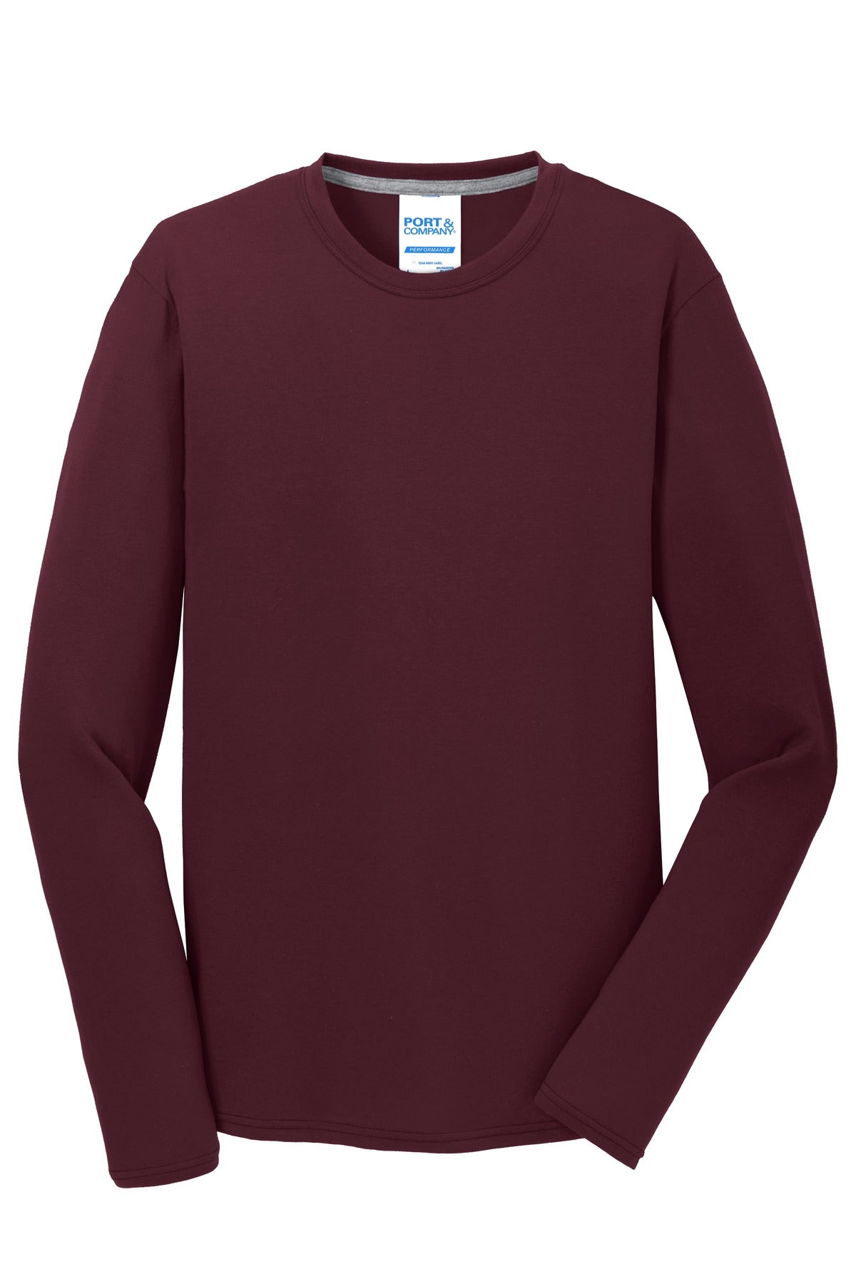 Port & Company - Men's Long Sleeve Performance Blend Tee Mens Apparel Shirts & Tops