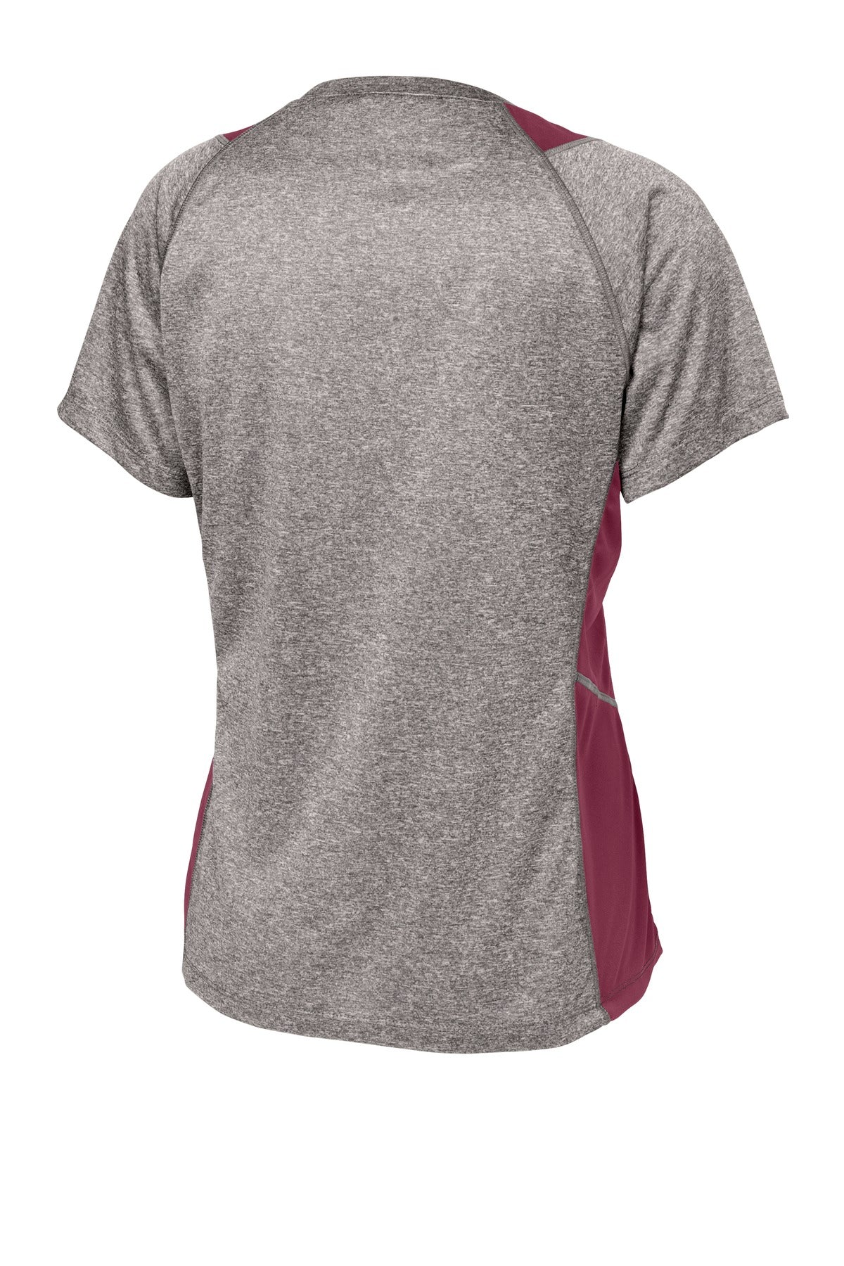 Sport-Tek Women's Heather Colorblock Contender V-Neck Tee LST361 Womens Apparel Shirts & Tops