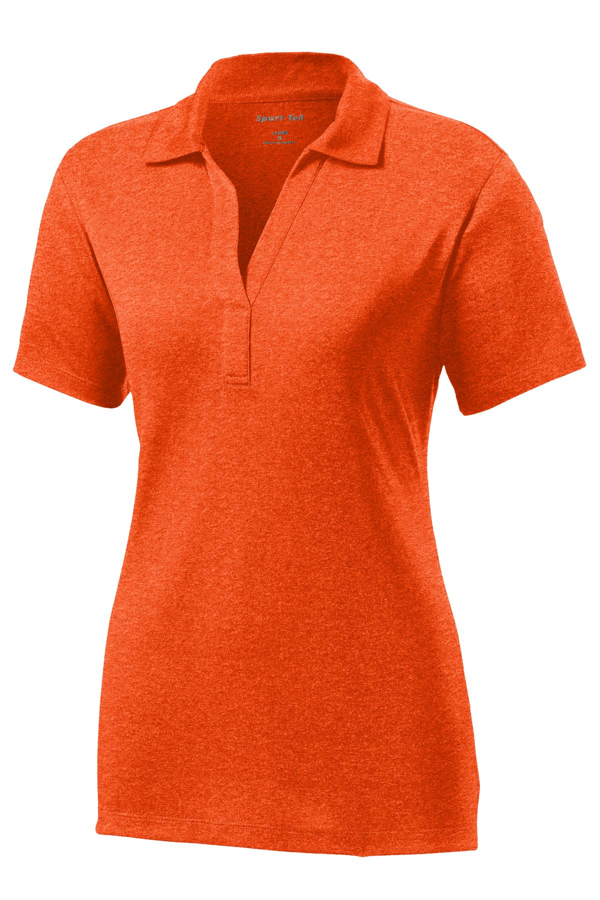 Sport-Tek Women's Heather Contender Polo LST660 Womens Apparel Shirts & Tops