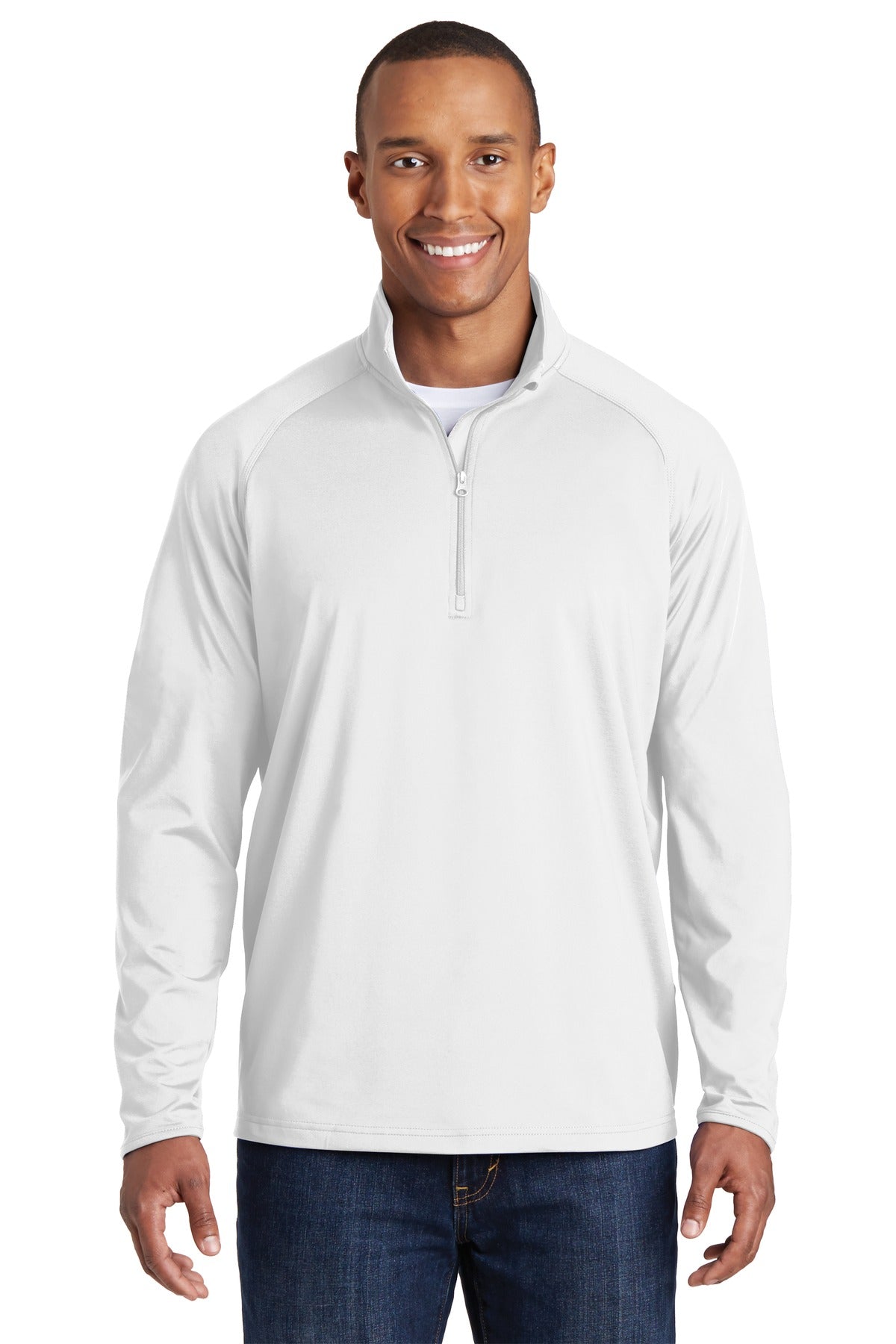 Sport-Tek Men's Sport-Wick Stretch 1/2-Zip Pullover Mens Apparel Sweatshirts & Fleece