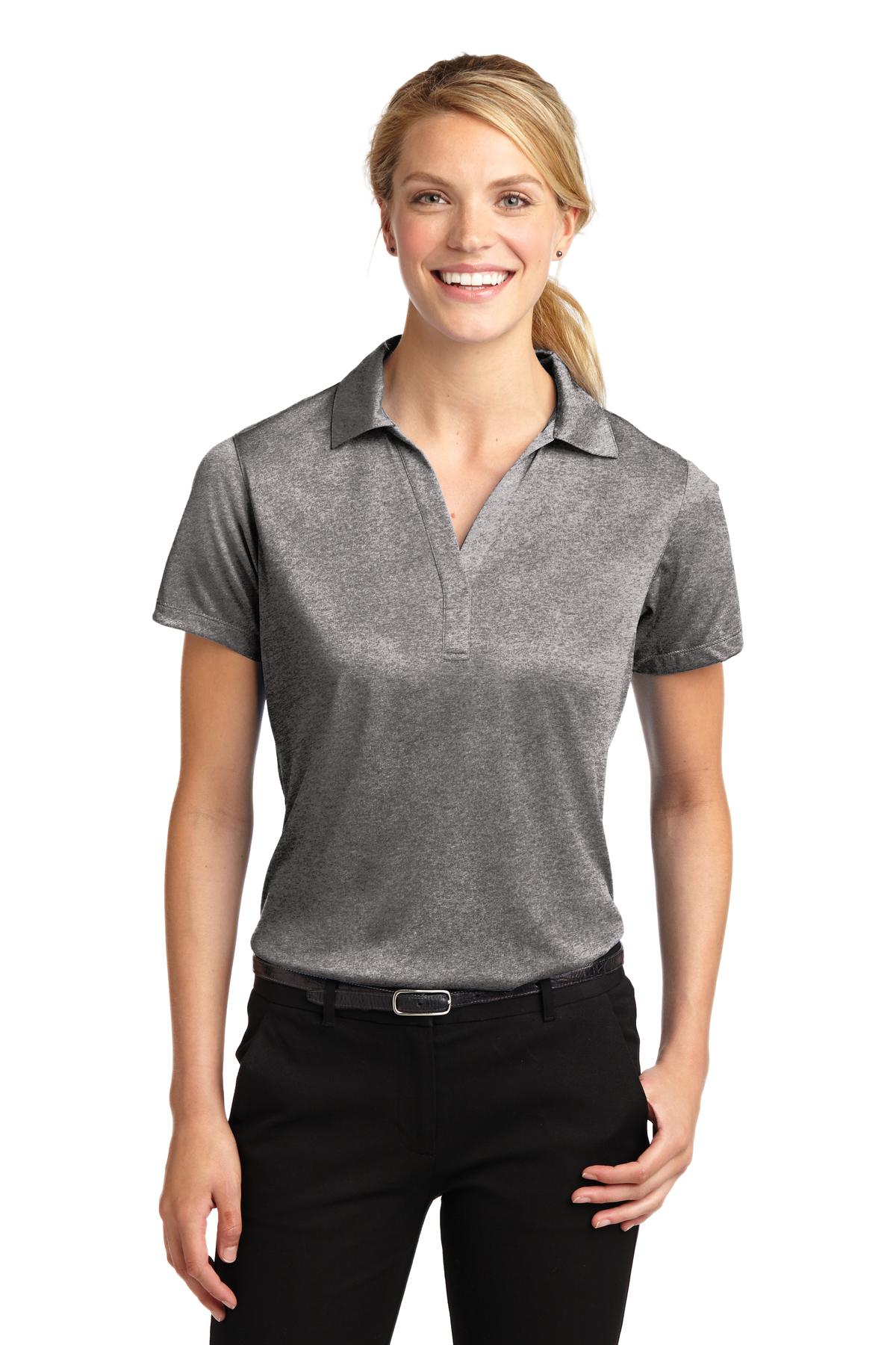 Sport-Tek Women's Heather Contender Polo LST660 Womens Apparel Shirts & Tops