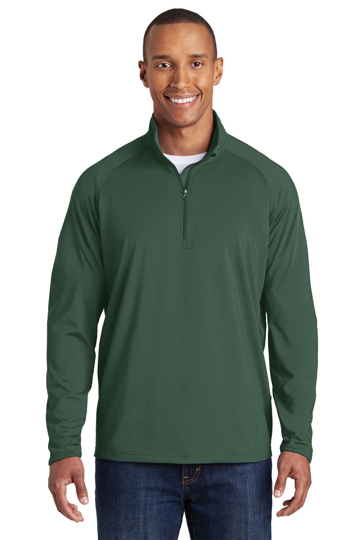 Sport-Tek Men's Sport-Wick Stretch 1/2-Zip Pullover Mens Apparel Sweatshirts & Fleece