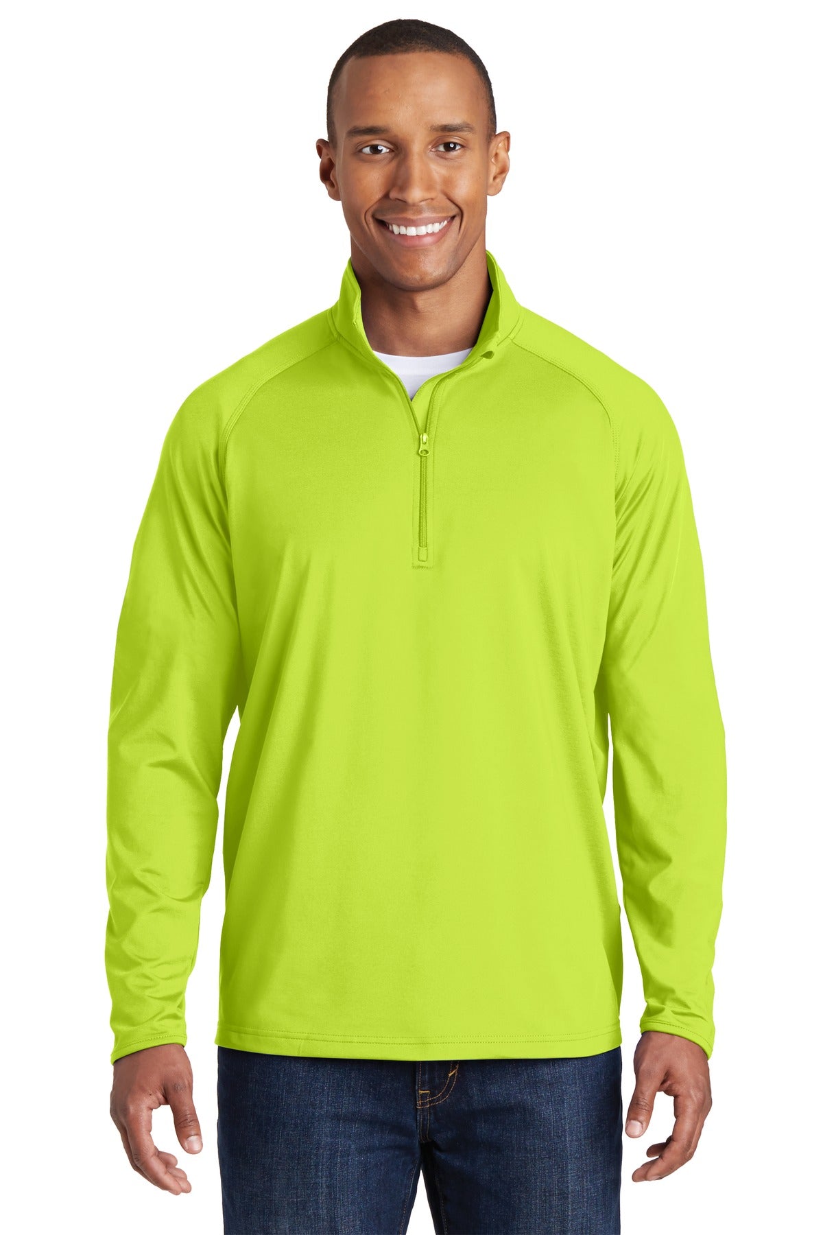 Sport-Tek Men's Sport-Wick Stretch 1/2-Zip Pullover Mens Apparel Sweatshirts & Fleece