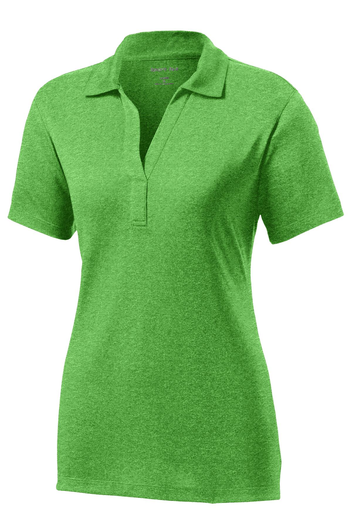 Sport-Tek Women's Heather Contender Polo LST660 Womens Apparel Shirts & Tops