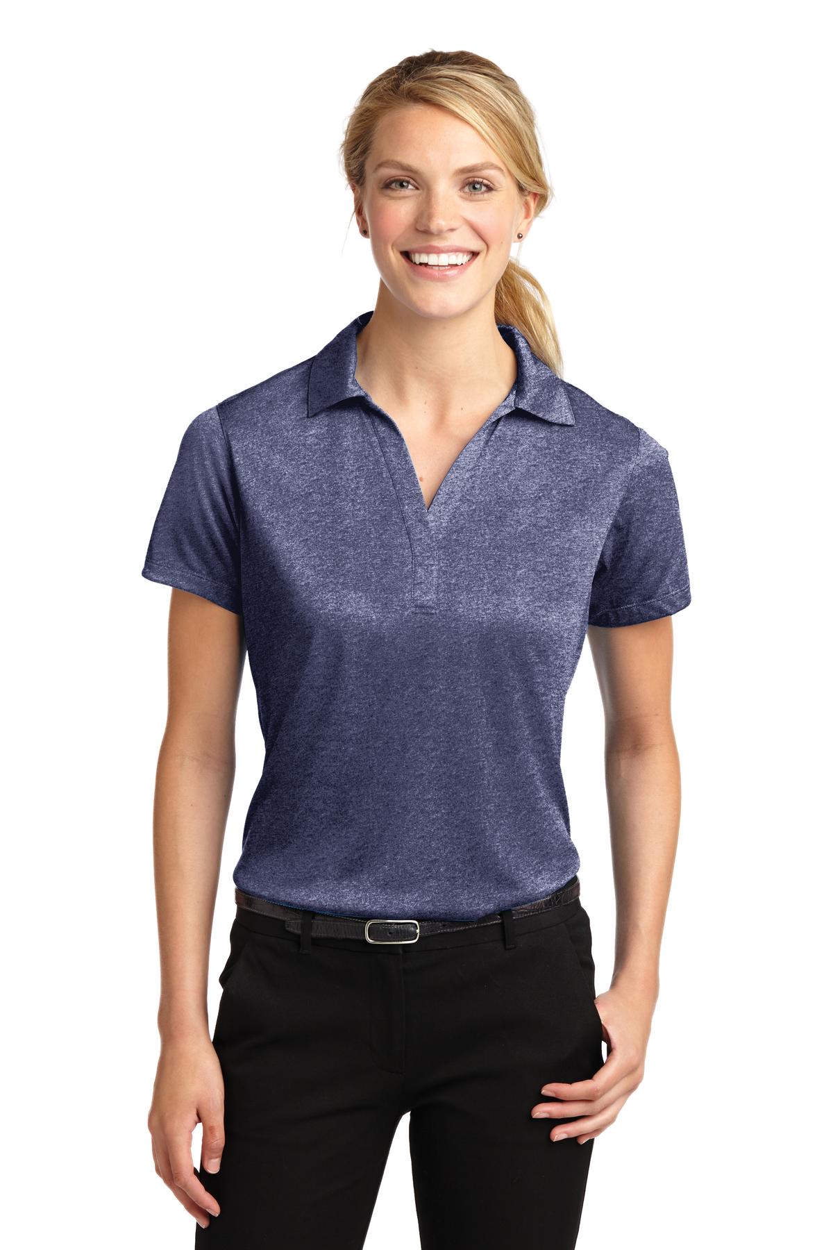 Sport-Tek Women's Heather Contender Polo LST660 Womens Apparel Shirts & Tops