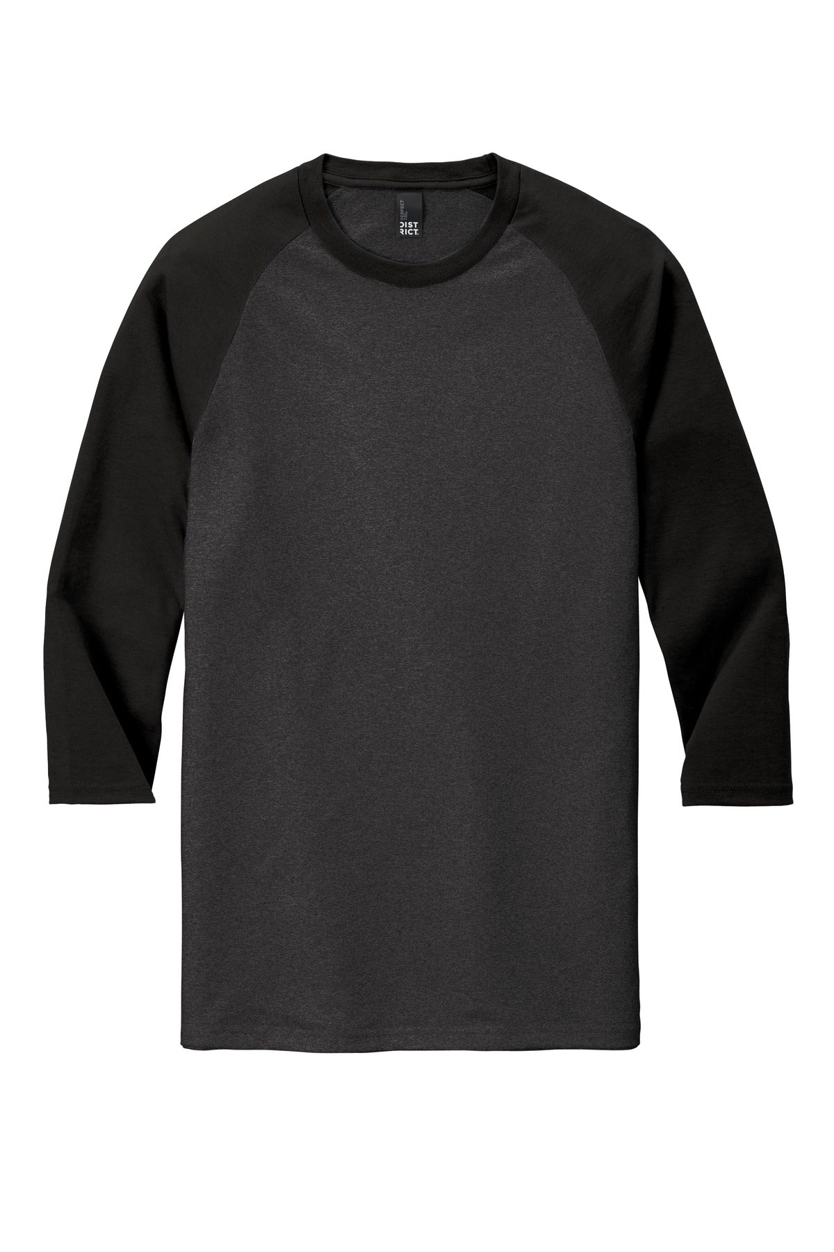 District Men's Perfect Tri 3/4-Sleeve Raglan. DM136 Mens Apparel Shirts & Tops