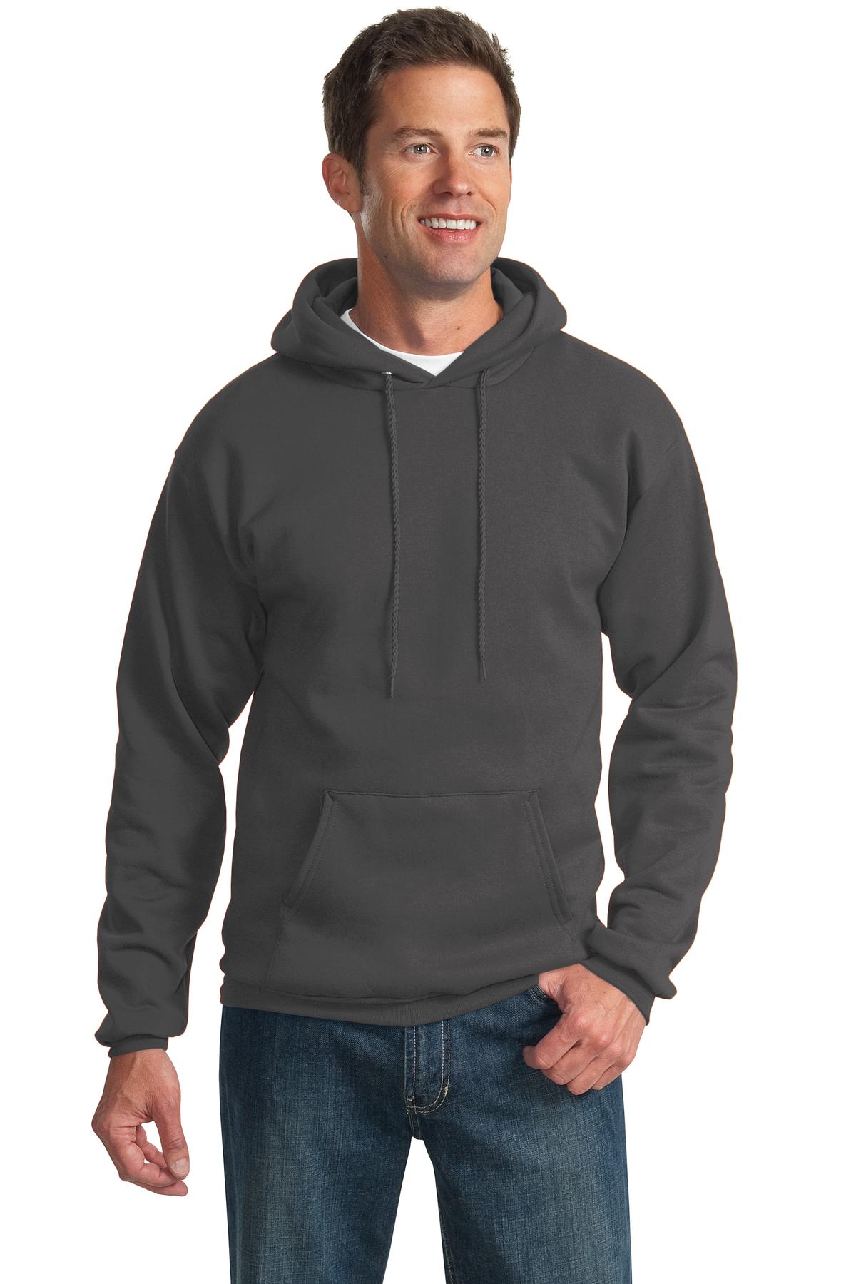Port & Company - Men's Tall Essential Fleece Pullover Hooded Sweatshirt Mens Apparel Sweatshirts & Fleece