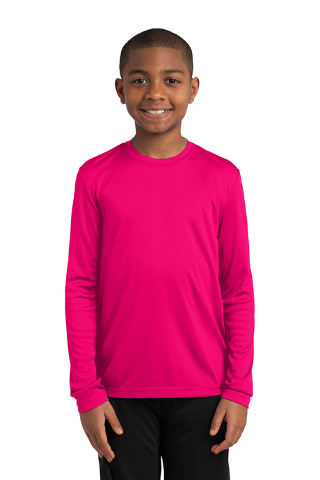 Sport-Tek Youth Boy's Long Sleeve PosiCharge Competitor Tee Youth Apparel Shirts & Tops