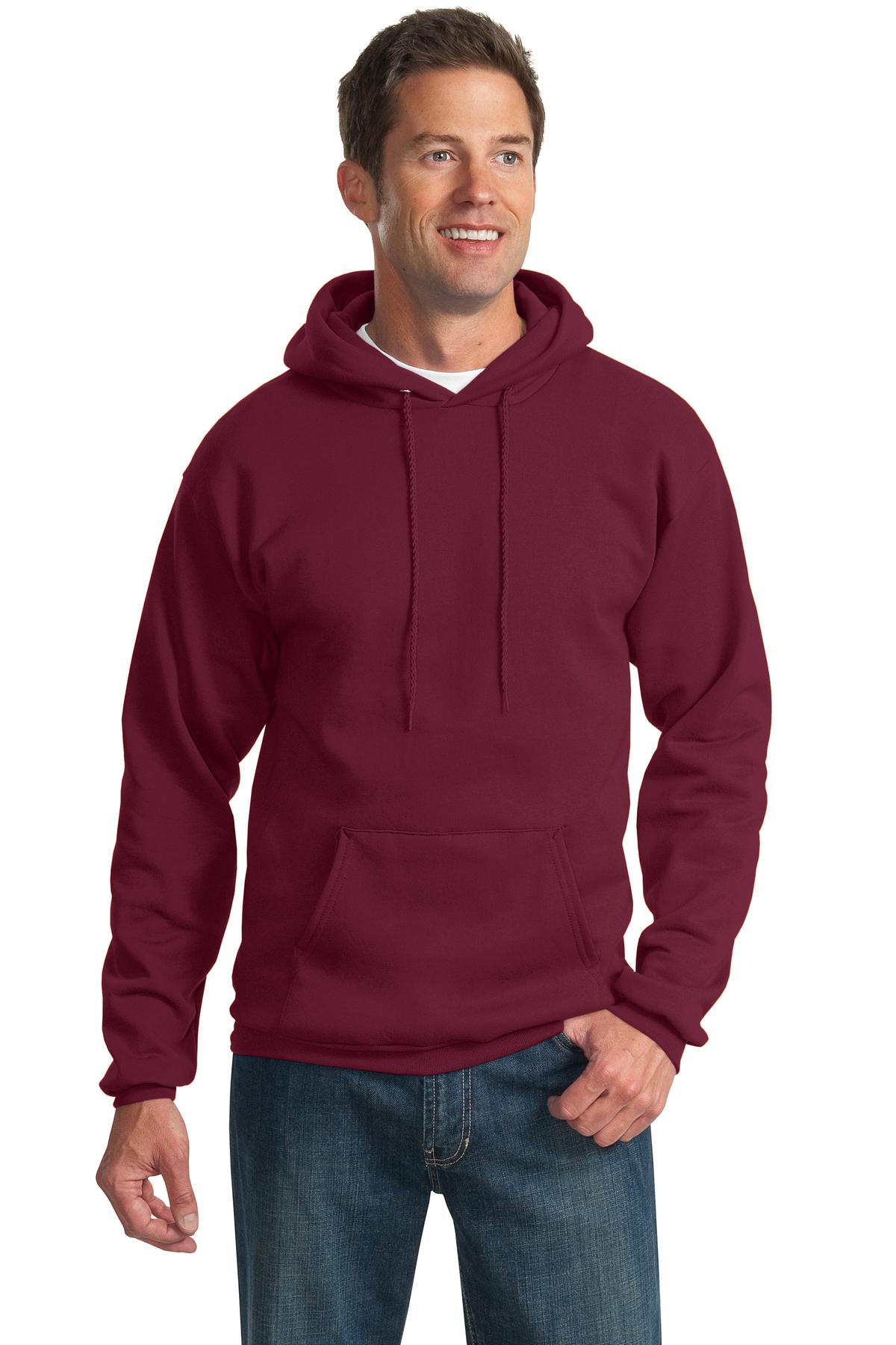Port & Company - Men's Tall Essential Fleece Pullover Hooded Sweatshirt Mens Apparel Sweatshirts & Fleece