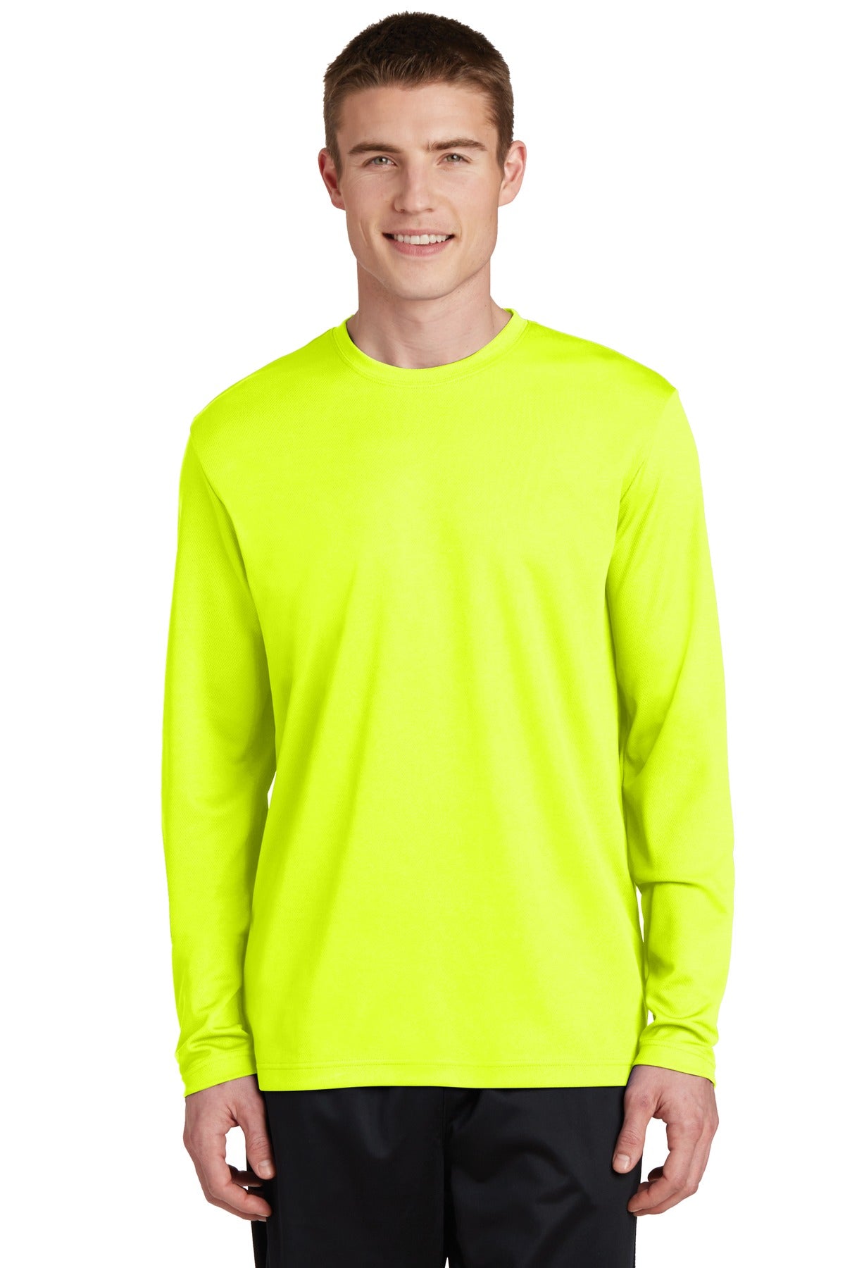Sport-Tek Men's PosiCharge RacerMesh Long Sleeve Tee. ST340LS Mens Apparel Shirts & Tops