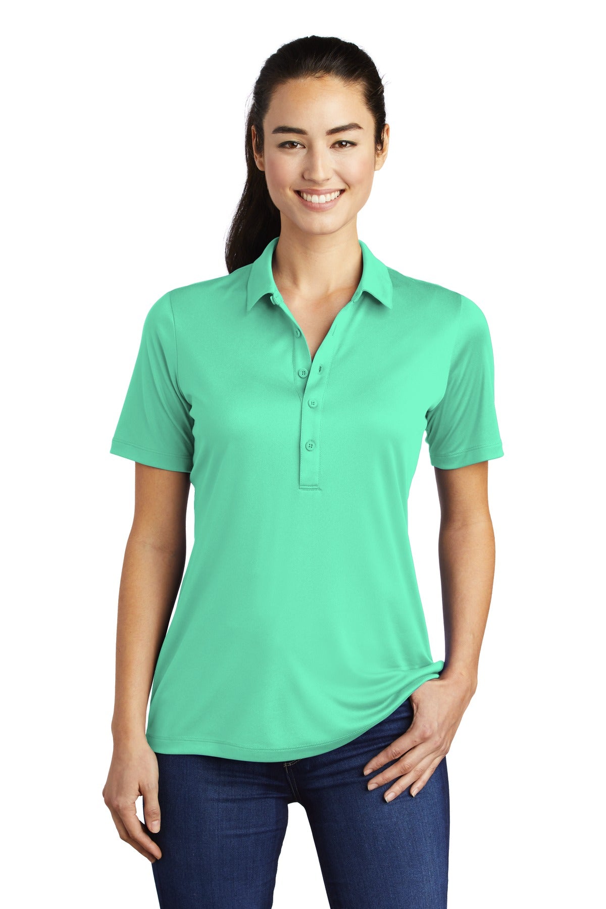 Sport-Tek Women's Posi-UV Pro Polo LST520 Womens Apparel Shirts & Tops